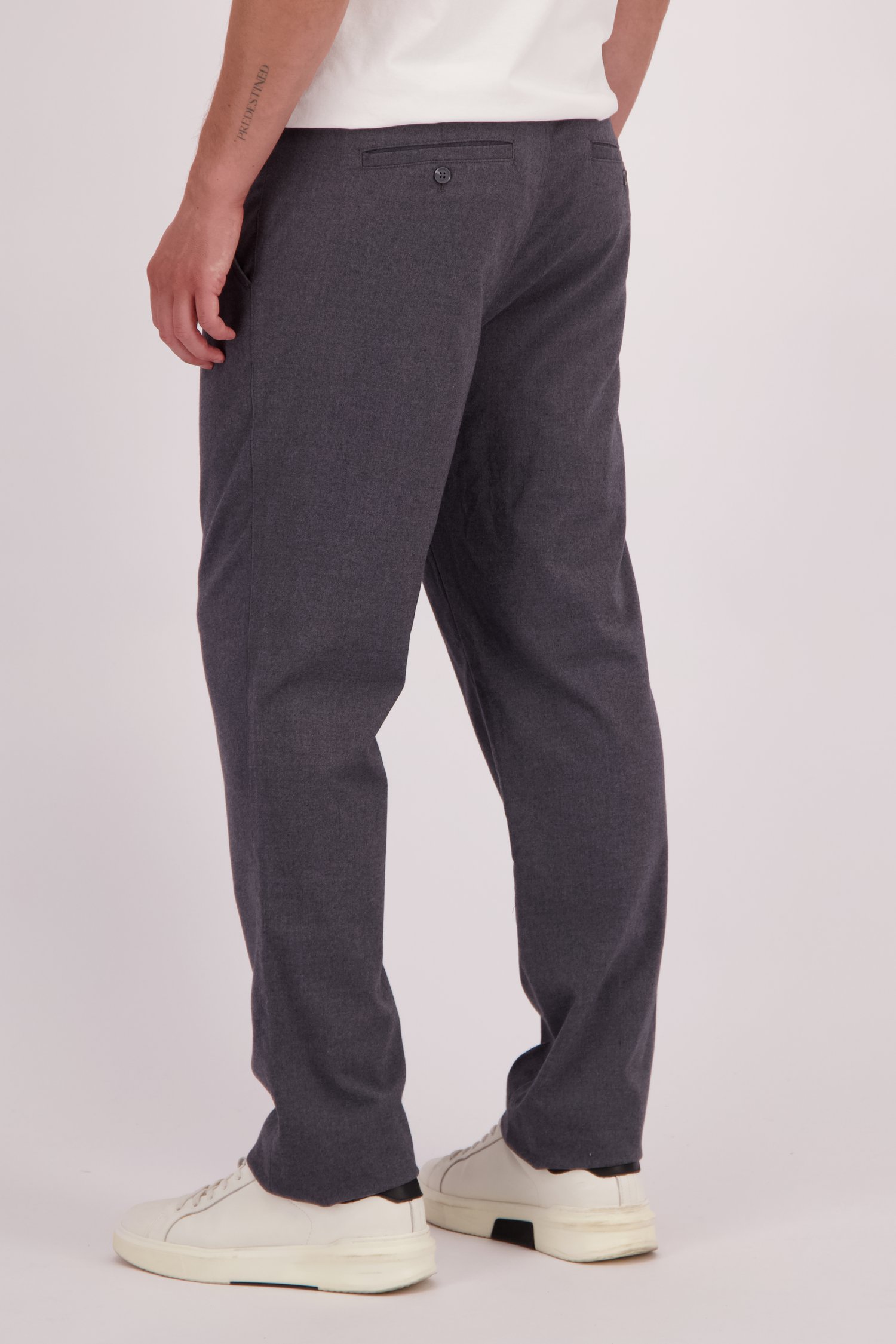 Le dos de Chino gris - slim fit  de Casual Five pour Hommes