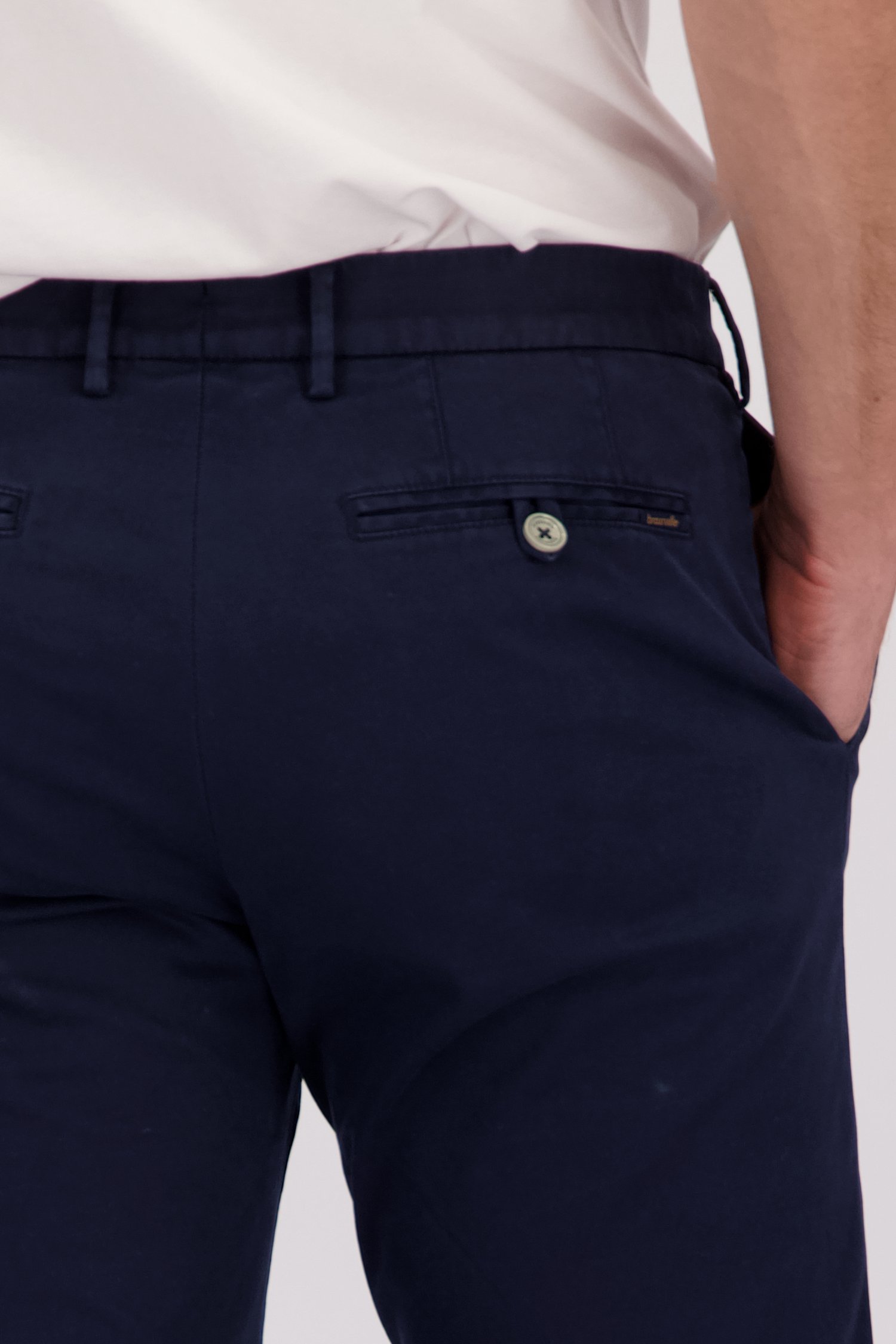 Chino marine - Dallas - Slim fit de Brassville pour Hommes