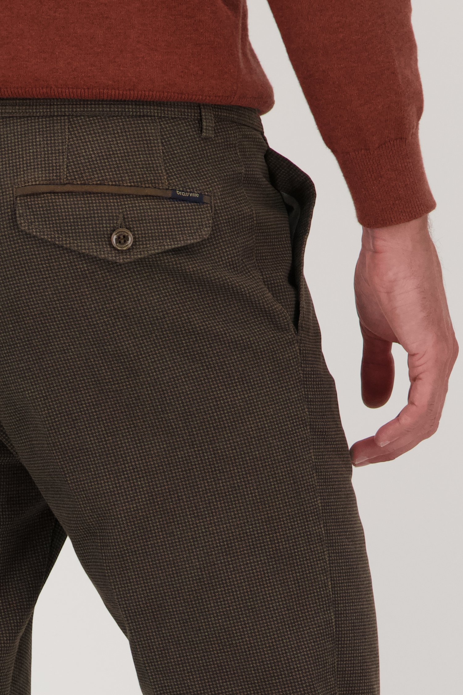 Chino marron - New York - Regular fit de Brassville pour Hommes
