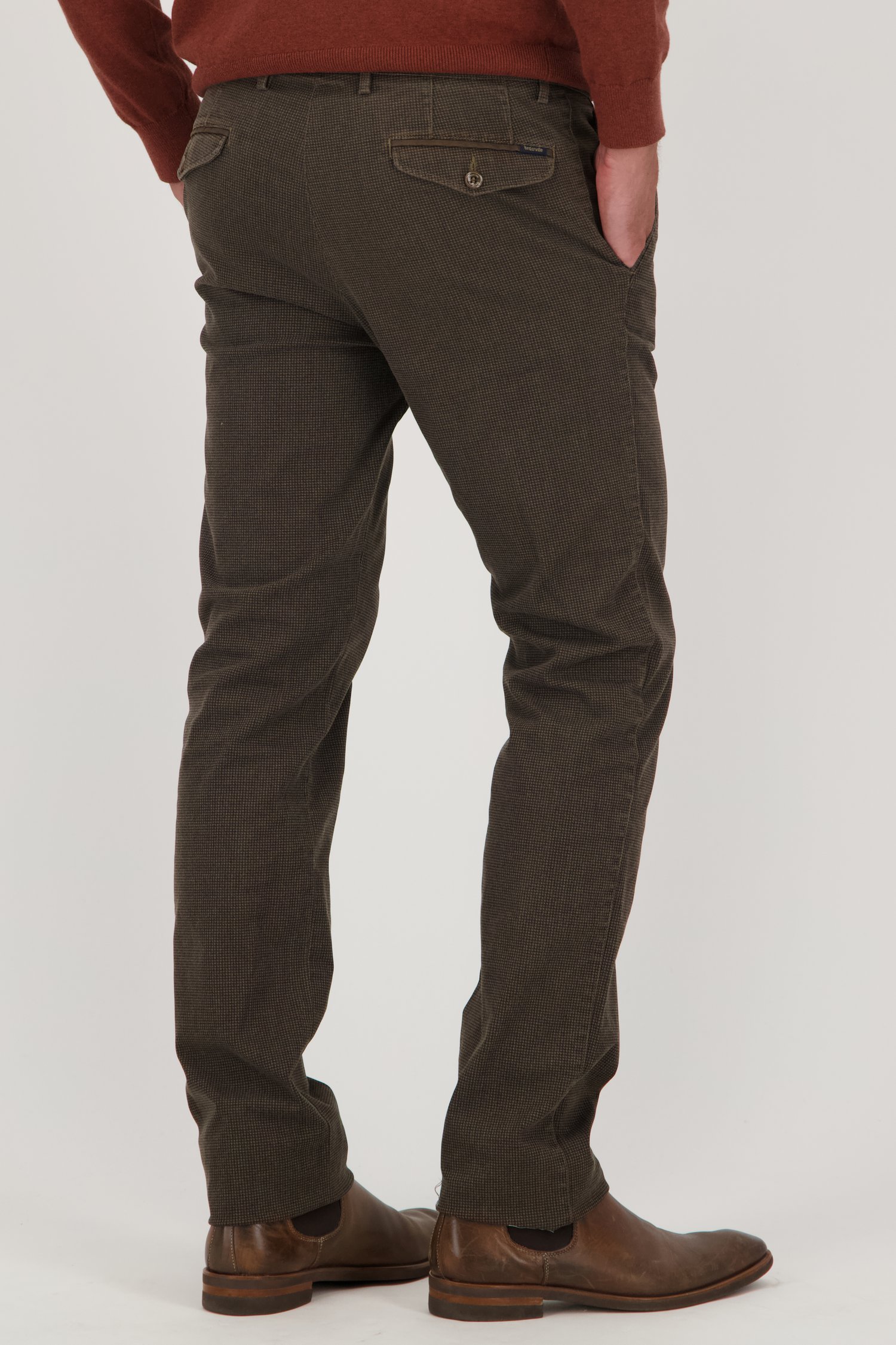 Chino marron - Vancouver - Regular fit de Brassville pour Hommes