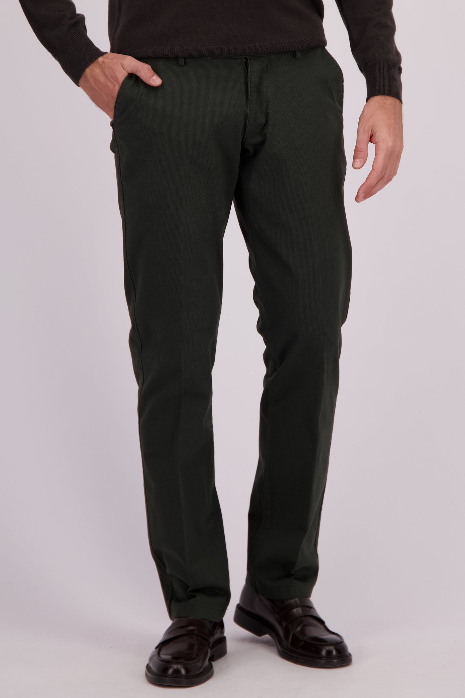 Le devant de Chino vert foncé – Louisiana – Regular fit de Brassville pour Hommes