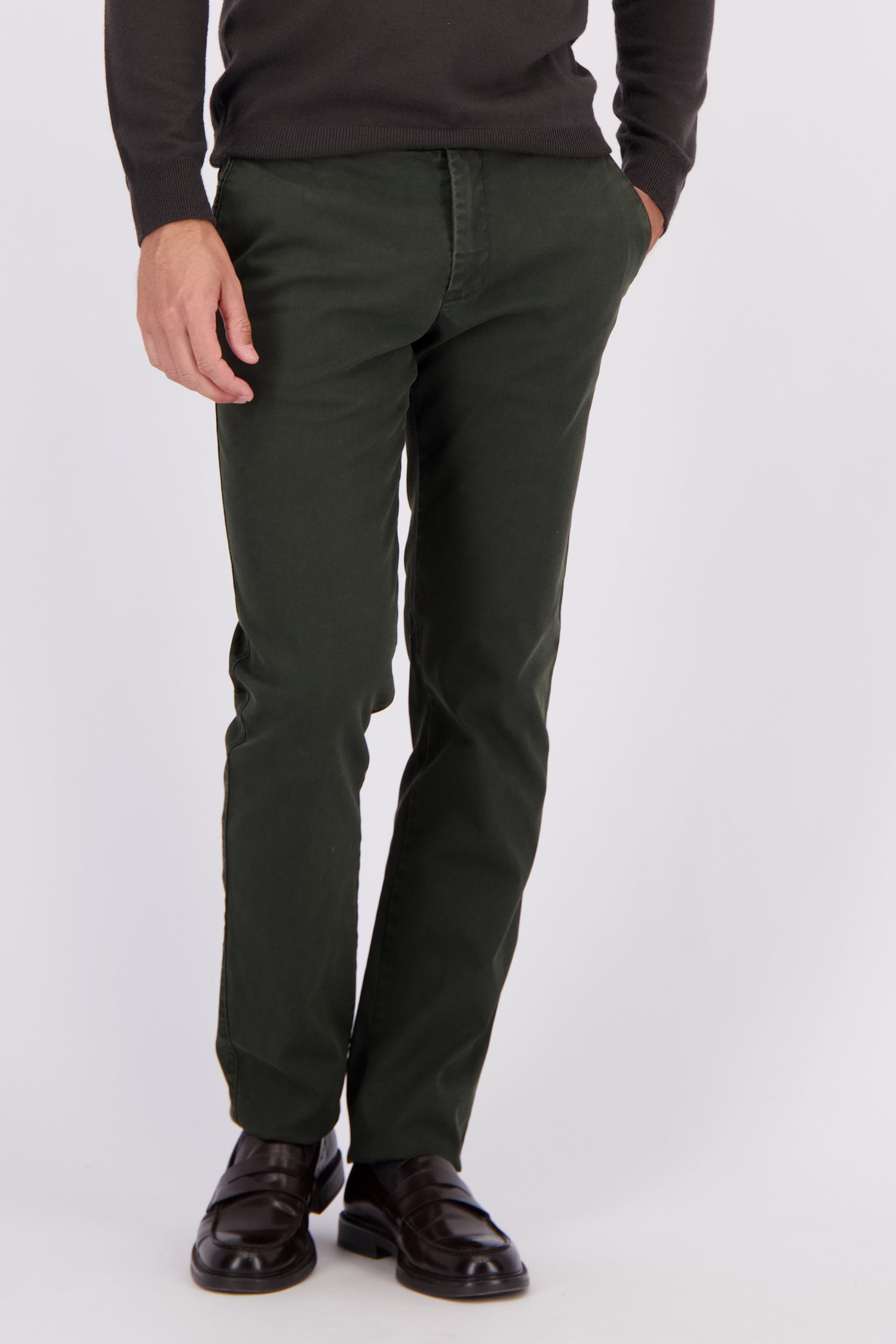 Le devant de Chino vert foncé - New York - Regular fit de Brassville pour Hommes