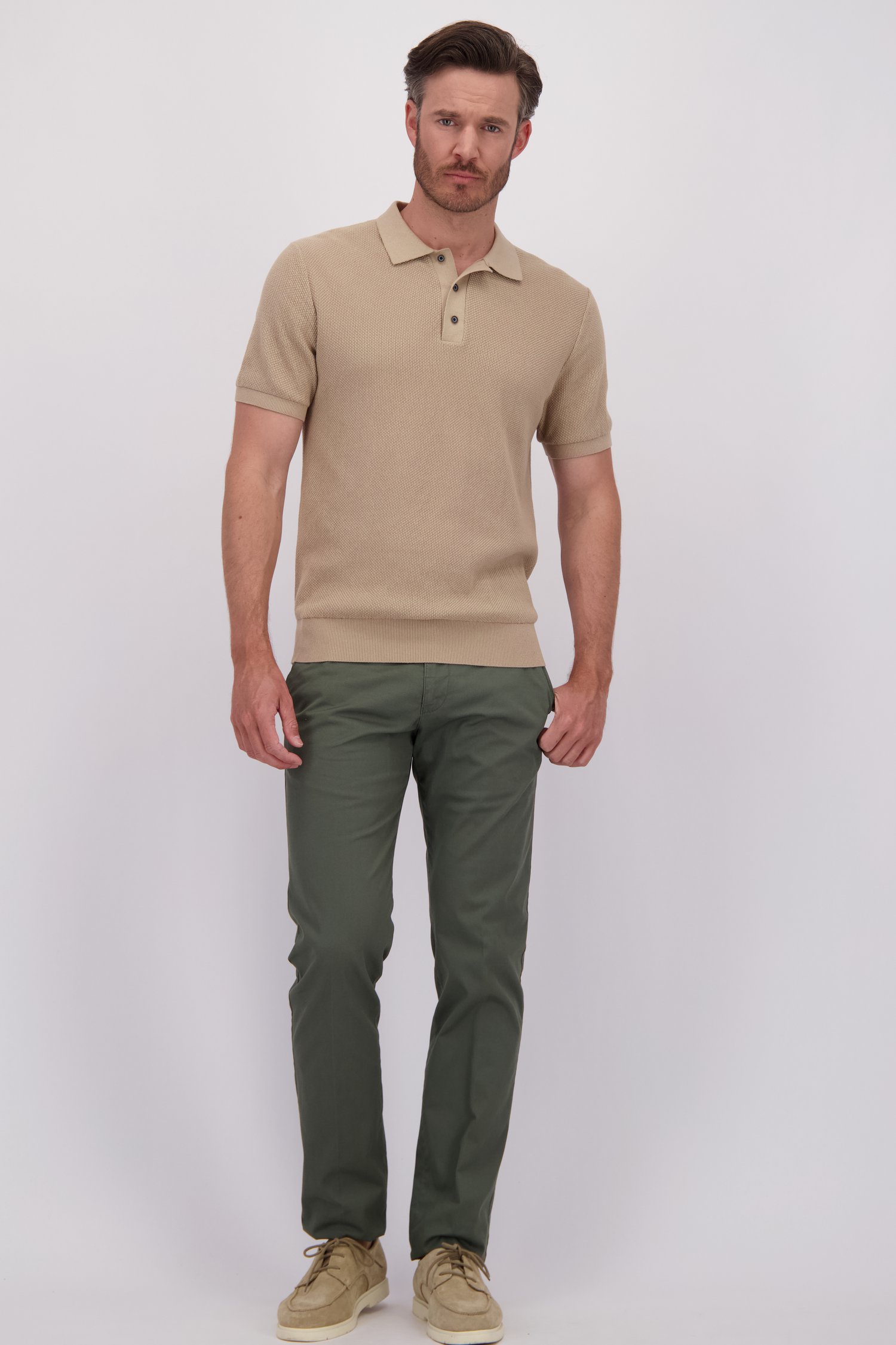 Le devant de Chino vert – Vancouver – Regular fit de Brassville pour Hommes