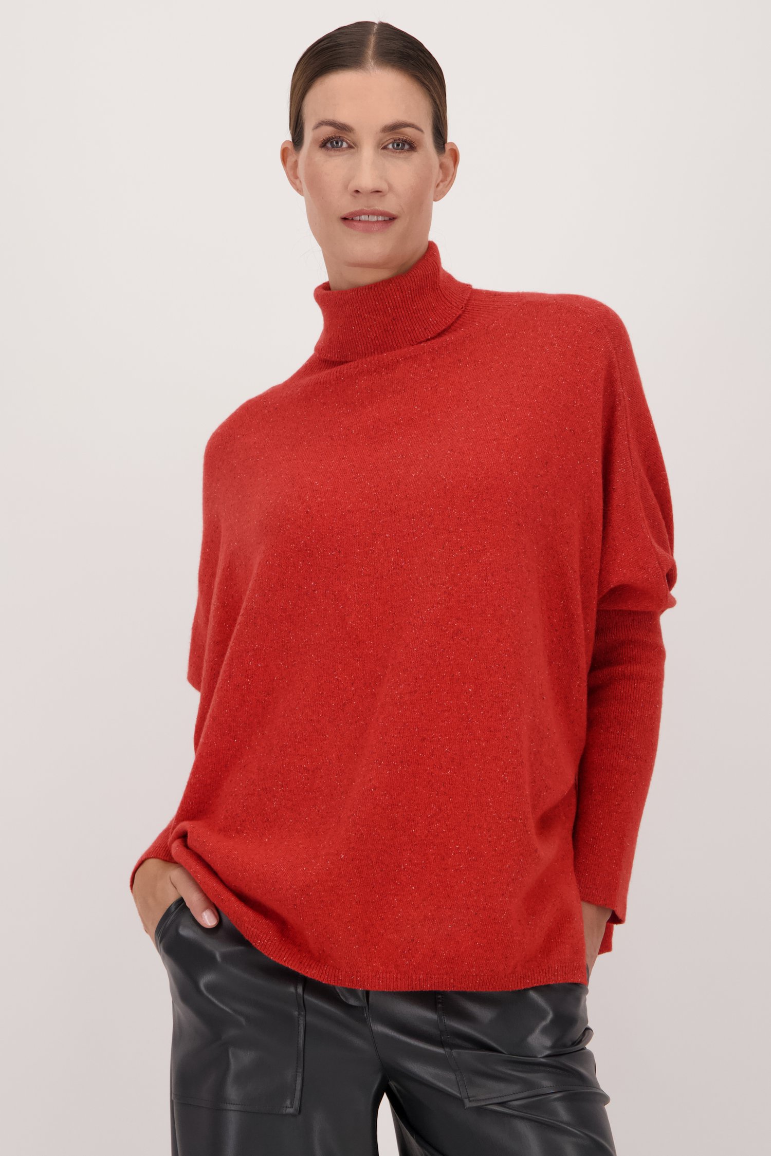 Col roulé orange mélangé de AC by Annelien Coorevits pour Femmes