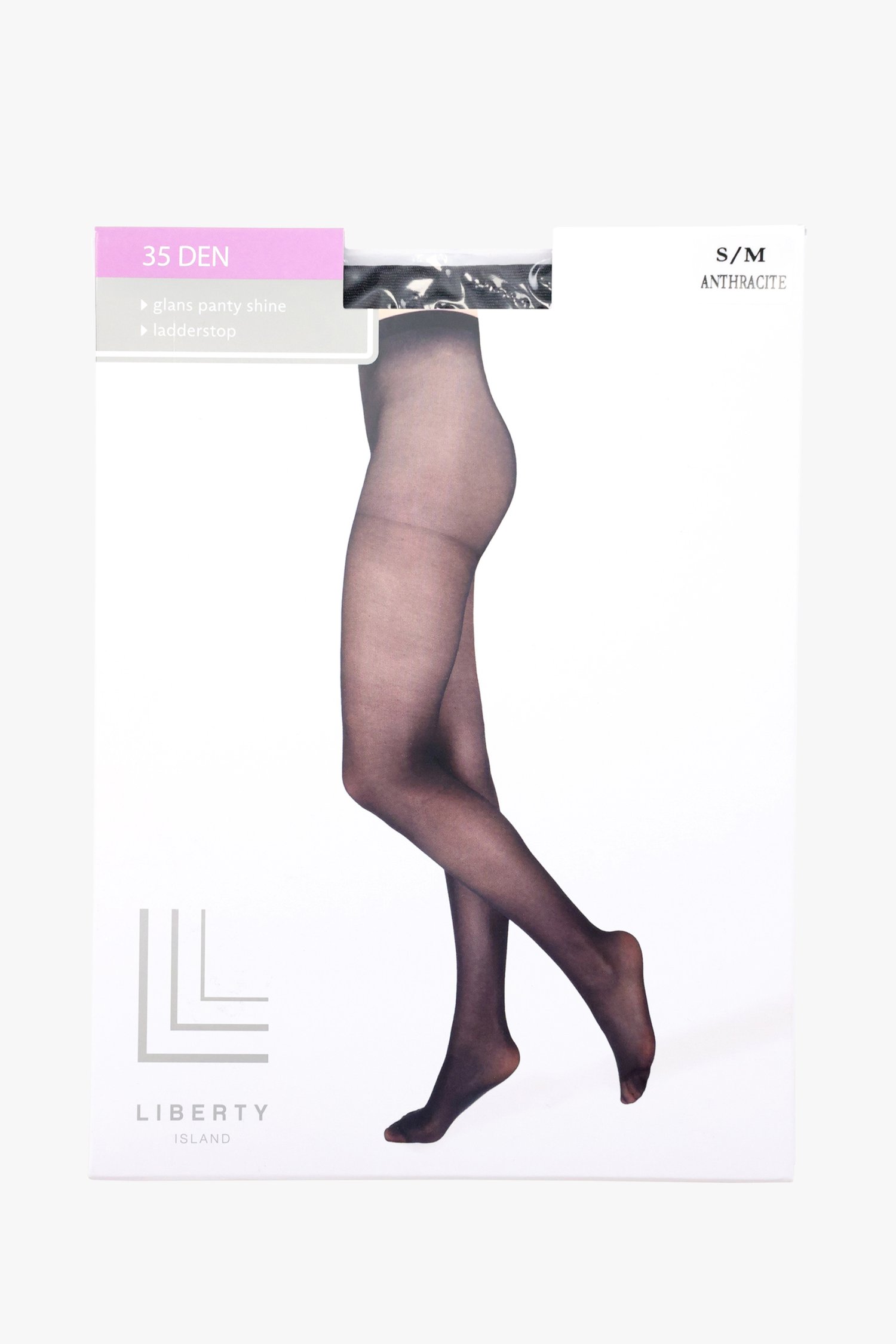 Photo produit 2 de Collant gris foncé - 35 den de Liberty Island pour Femmes