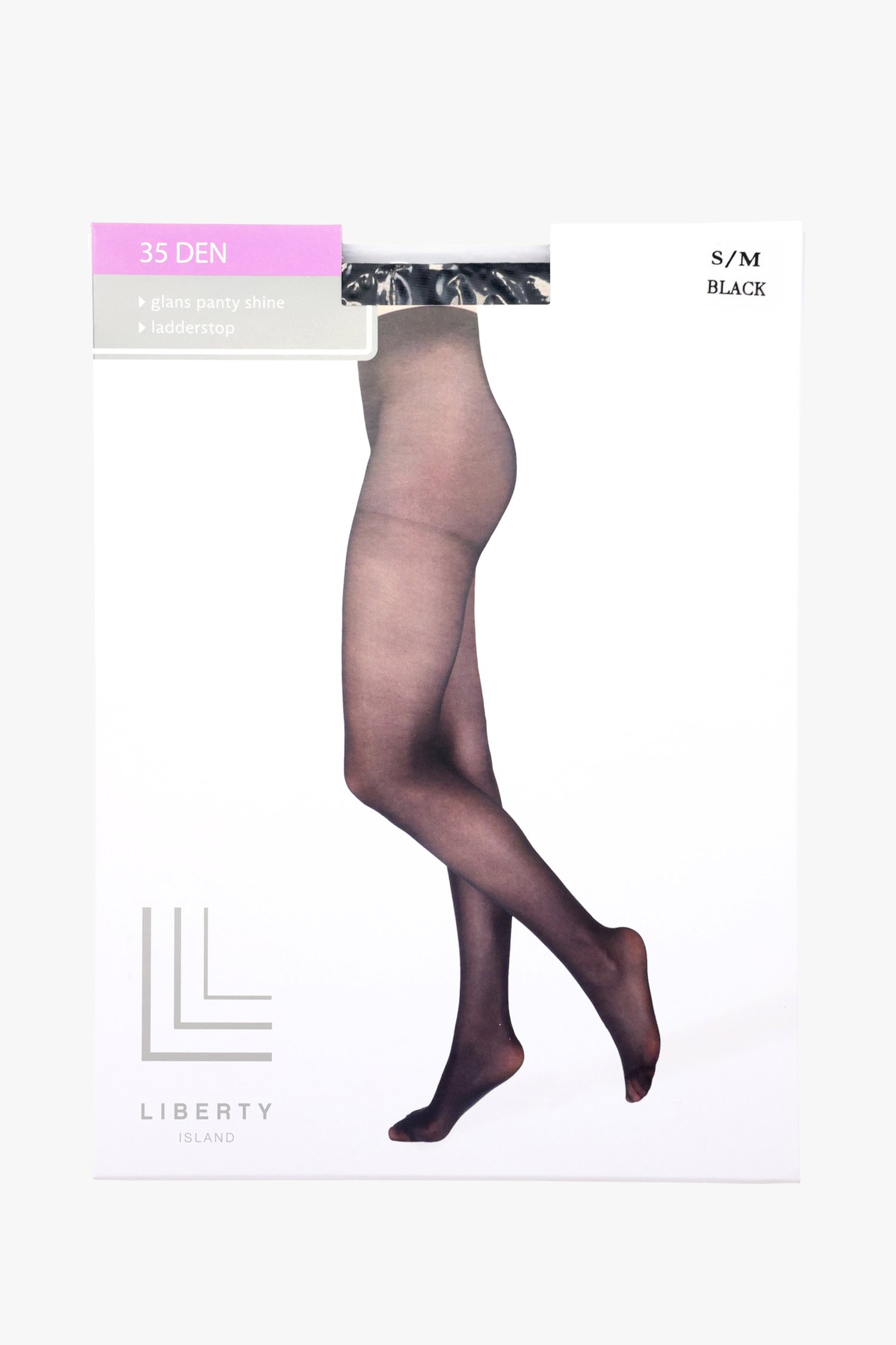 Collant noir - 35 den de Liberty Island pour Femmes