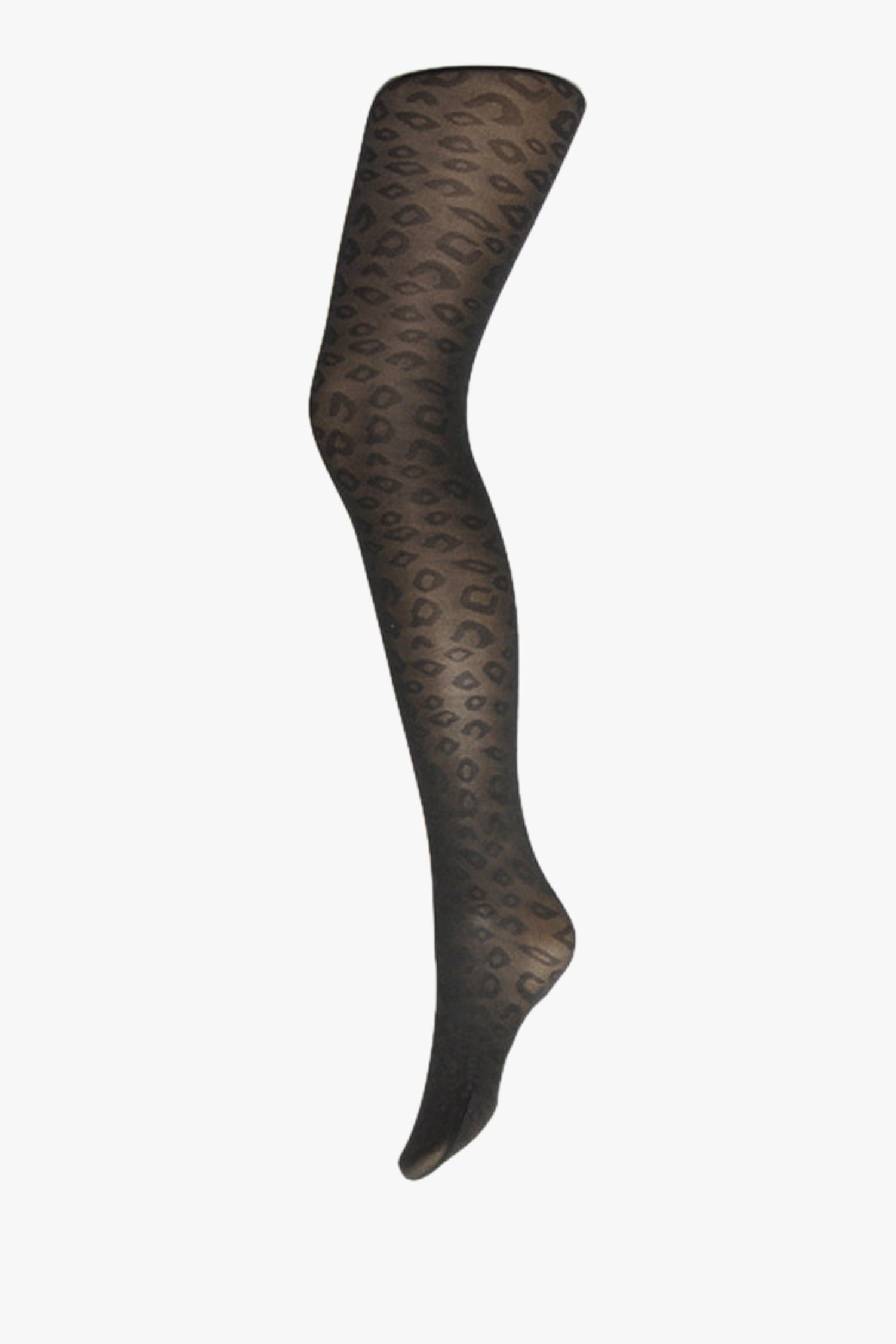 Collants noirs avec imprimé léopard - 80 den de MP Denmark pour Femmes