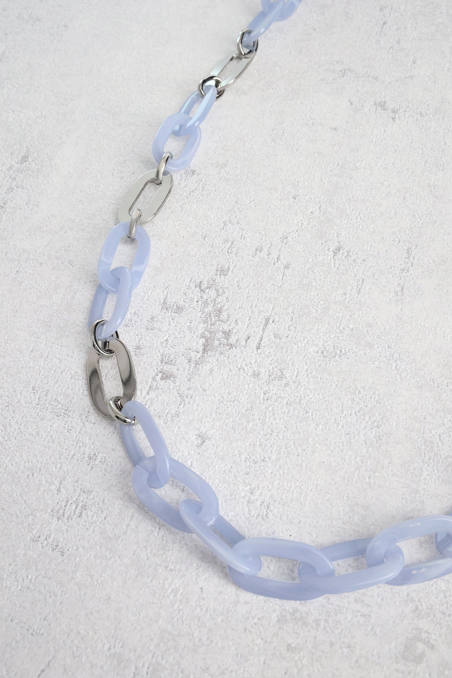 Collier à maillons bleu clair de Liberty Island pour Femmes