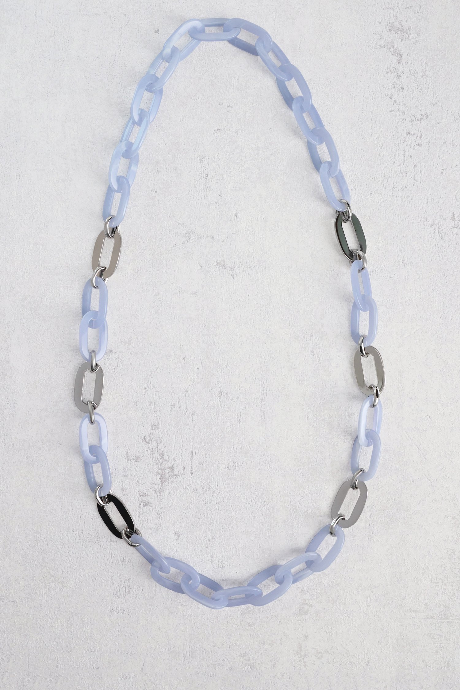 Collier à maillons bleu clair de Liberty Island pour Femmes