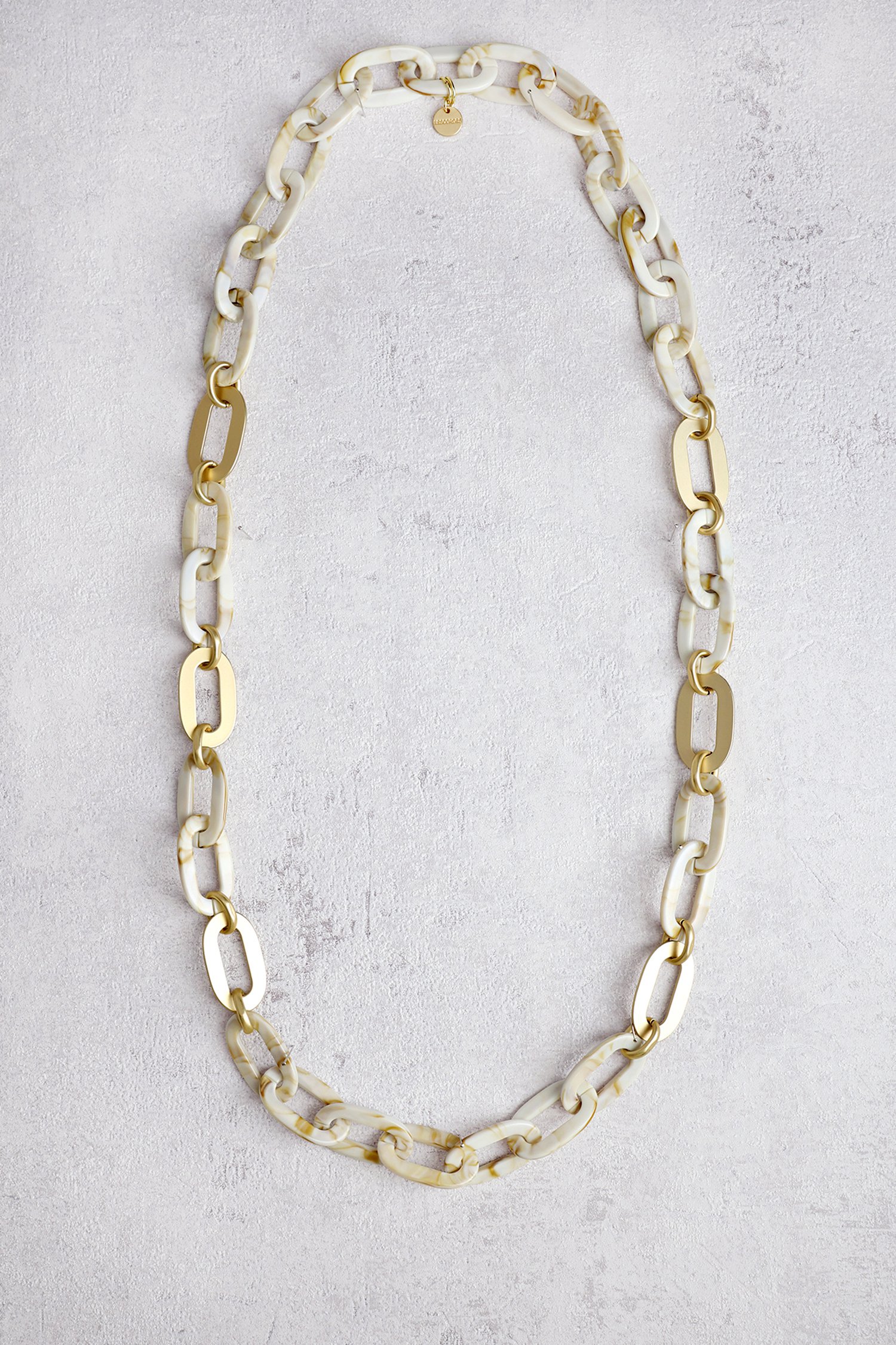 Collier à maillons ecru-brun de Liberty Island pour Femmes