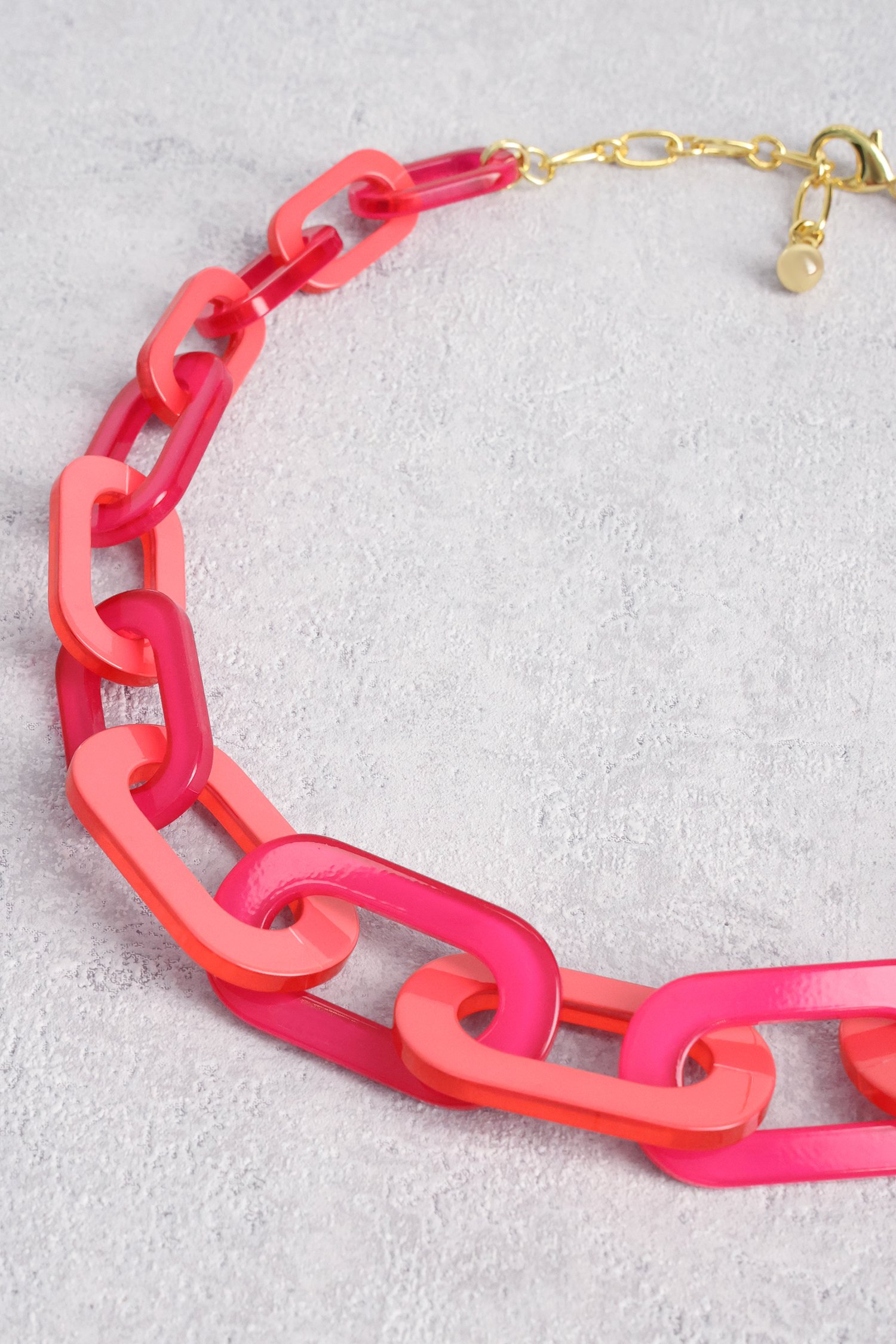 Collier à maillons roses de Liberty Island pour Femmes