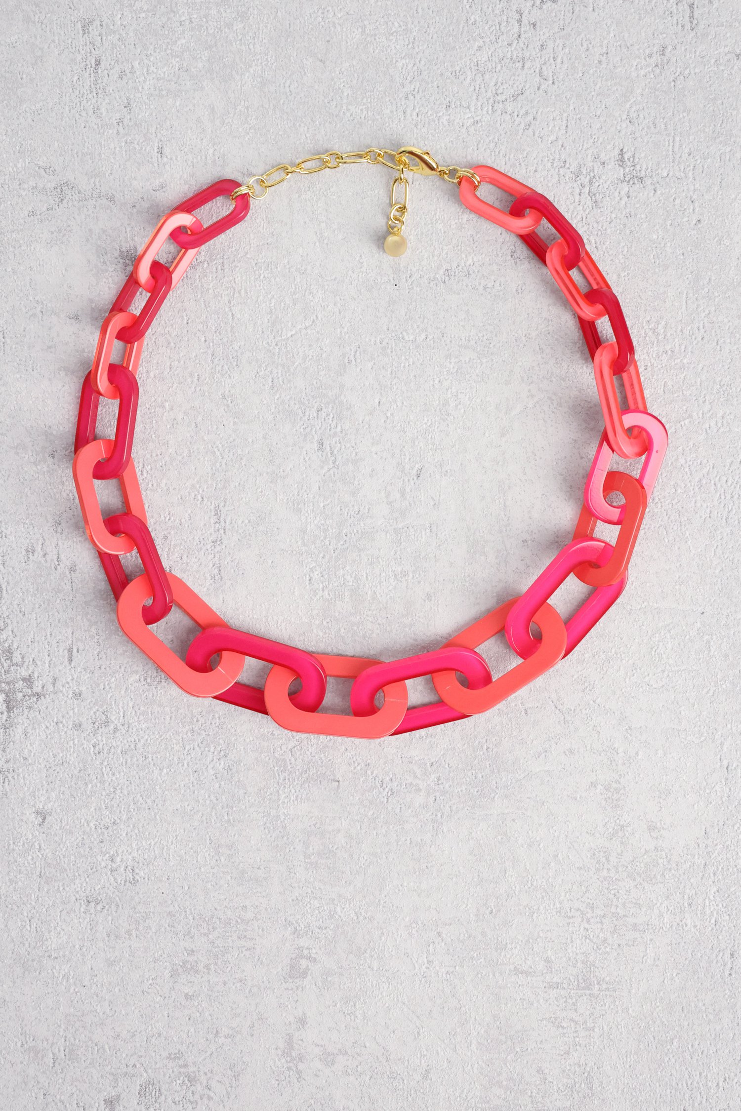 Collier à maillons roses de Liberty Island pour Femmes