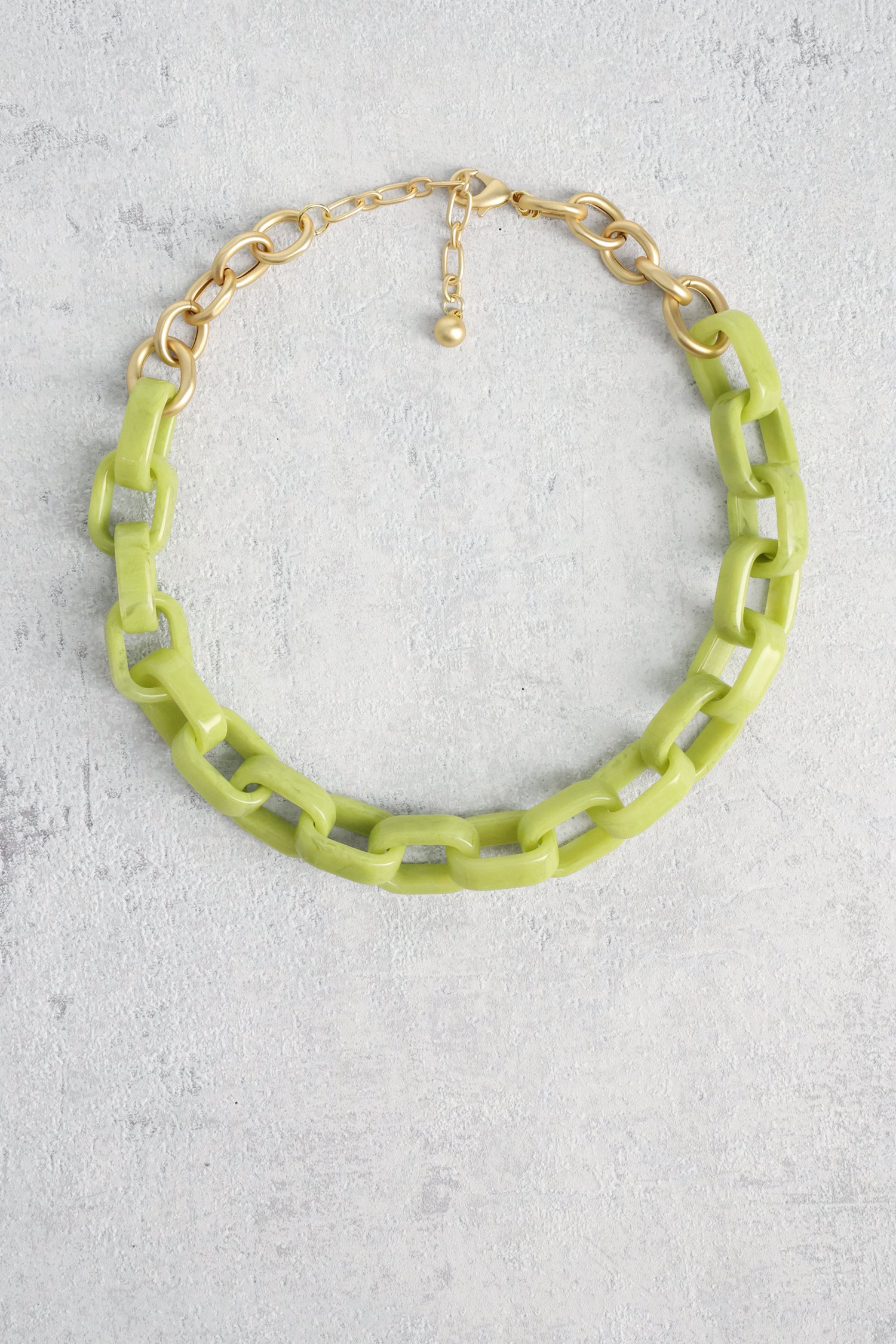 Collier à maillons verts de Liberty Island pour Femmes