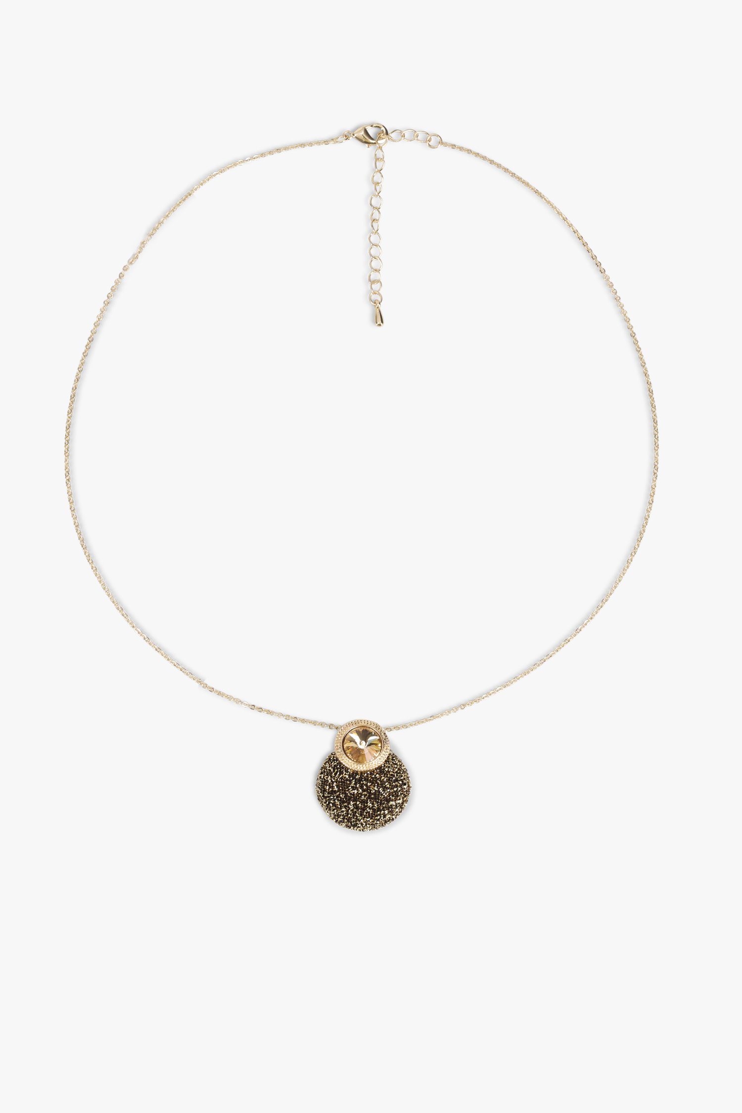 Collier en or fin avec pendentif	 de Liberty Island pour Femmes