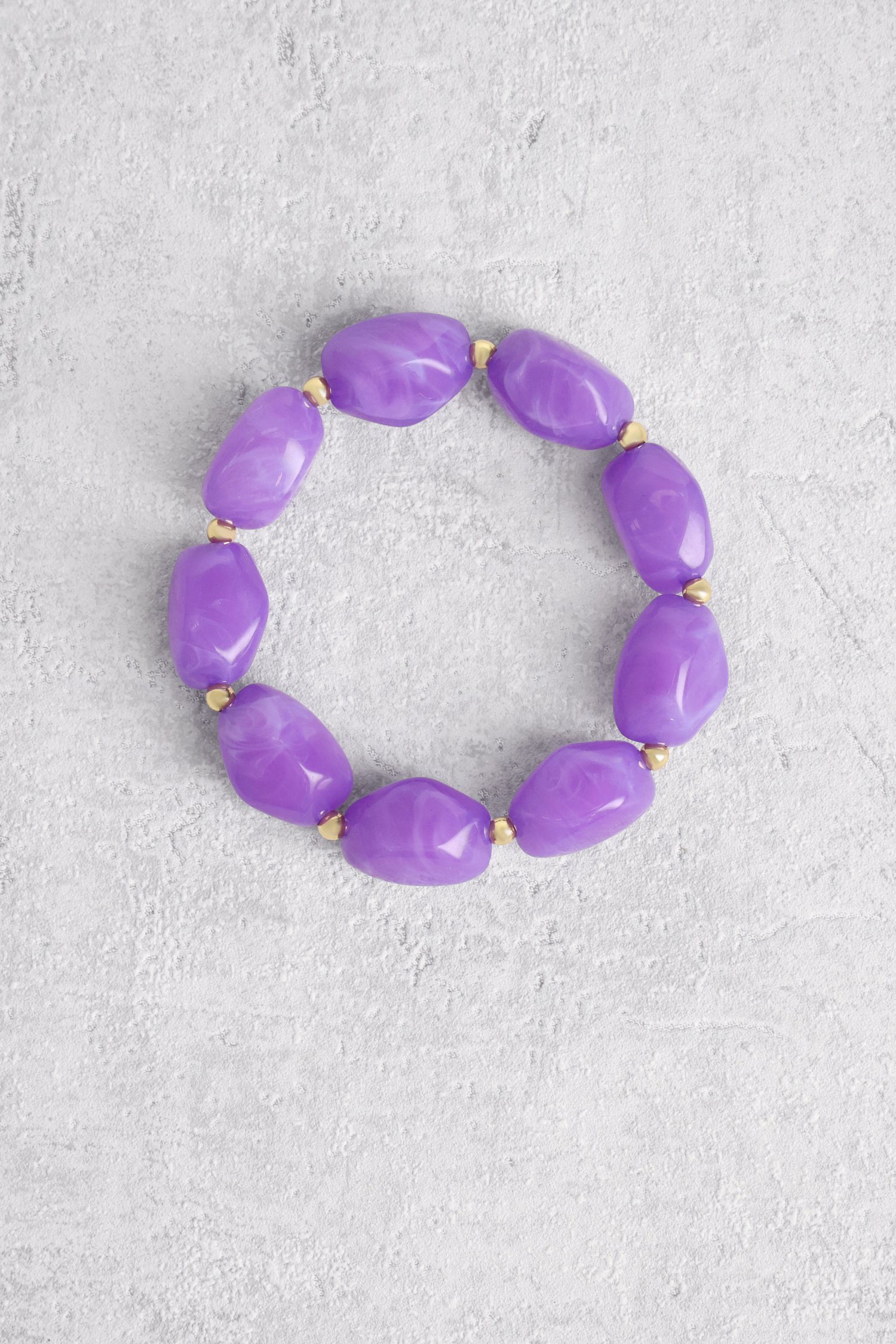 Collier perles violettes de Liberty Island pour Femmes