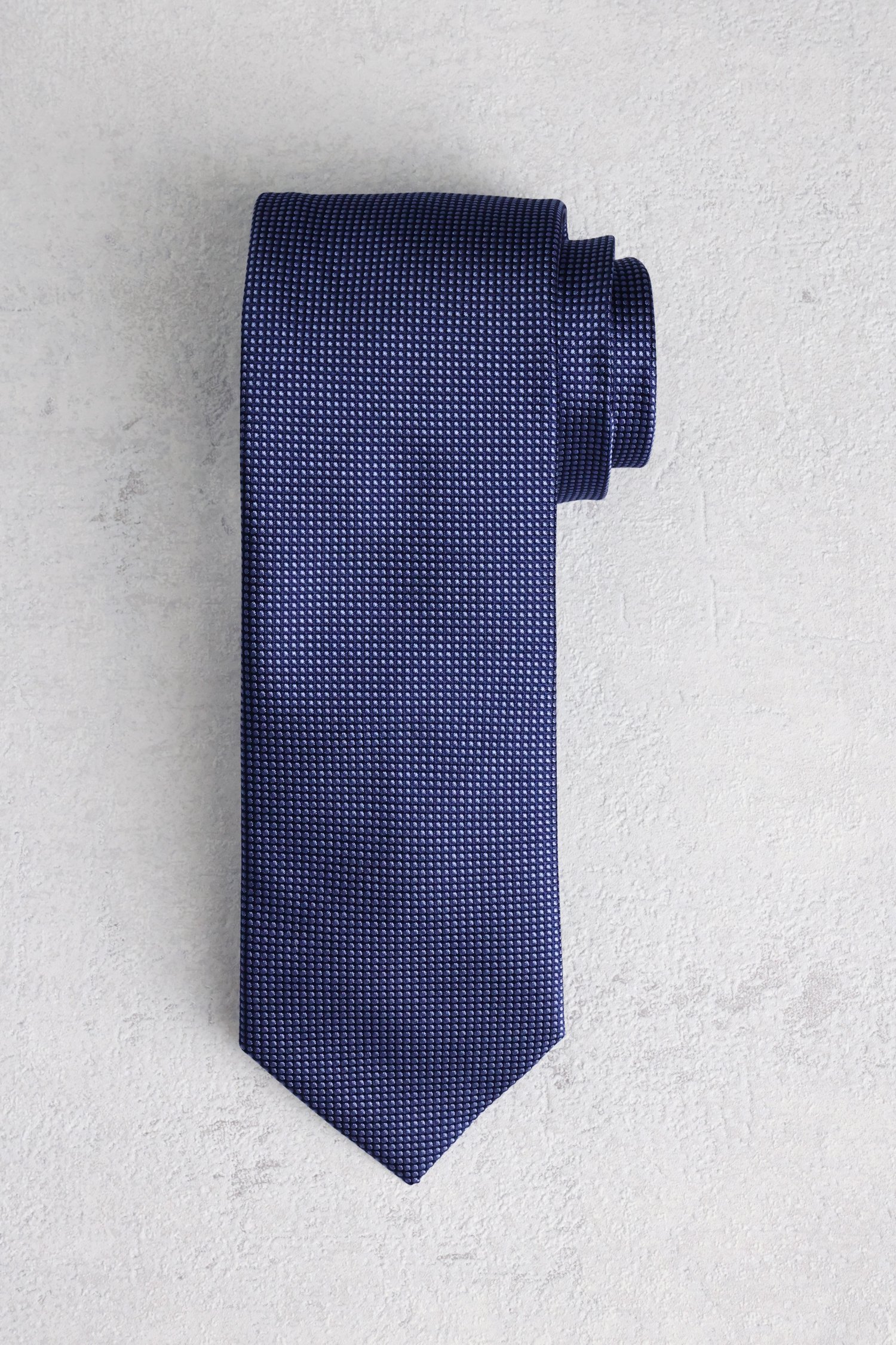 Cravate navy avec motif à pois de Liberty Island pour Hommes