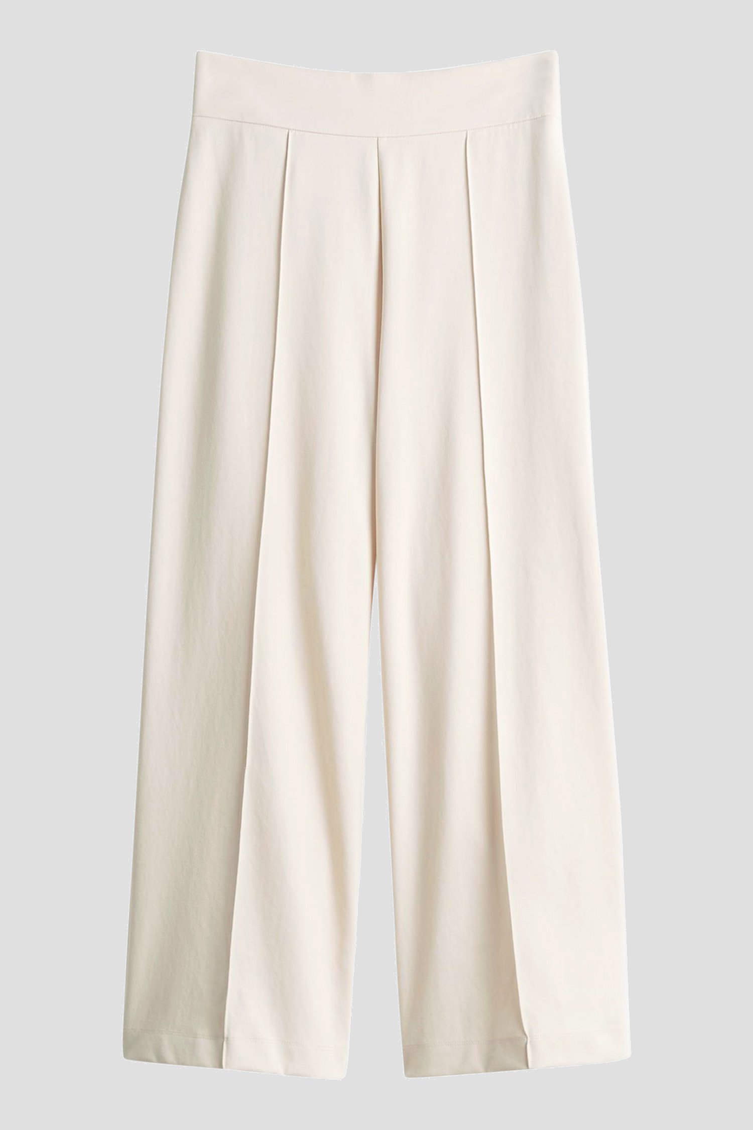 Culotte beige avec plis cousus de Opus pour Femmes