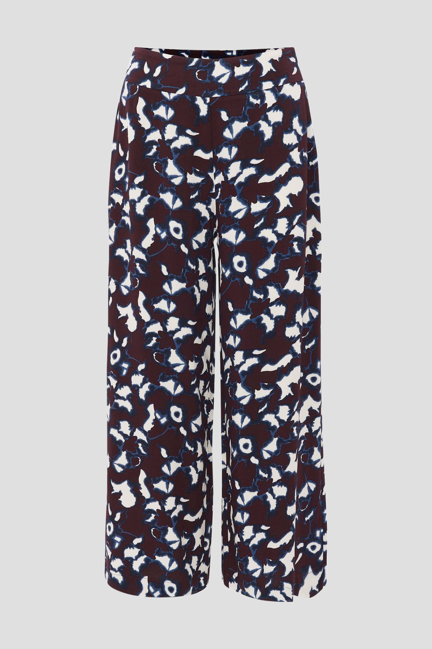 Culotte bordeaux imprimée - longueur 7/8 de Opus pour Femmes