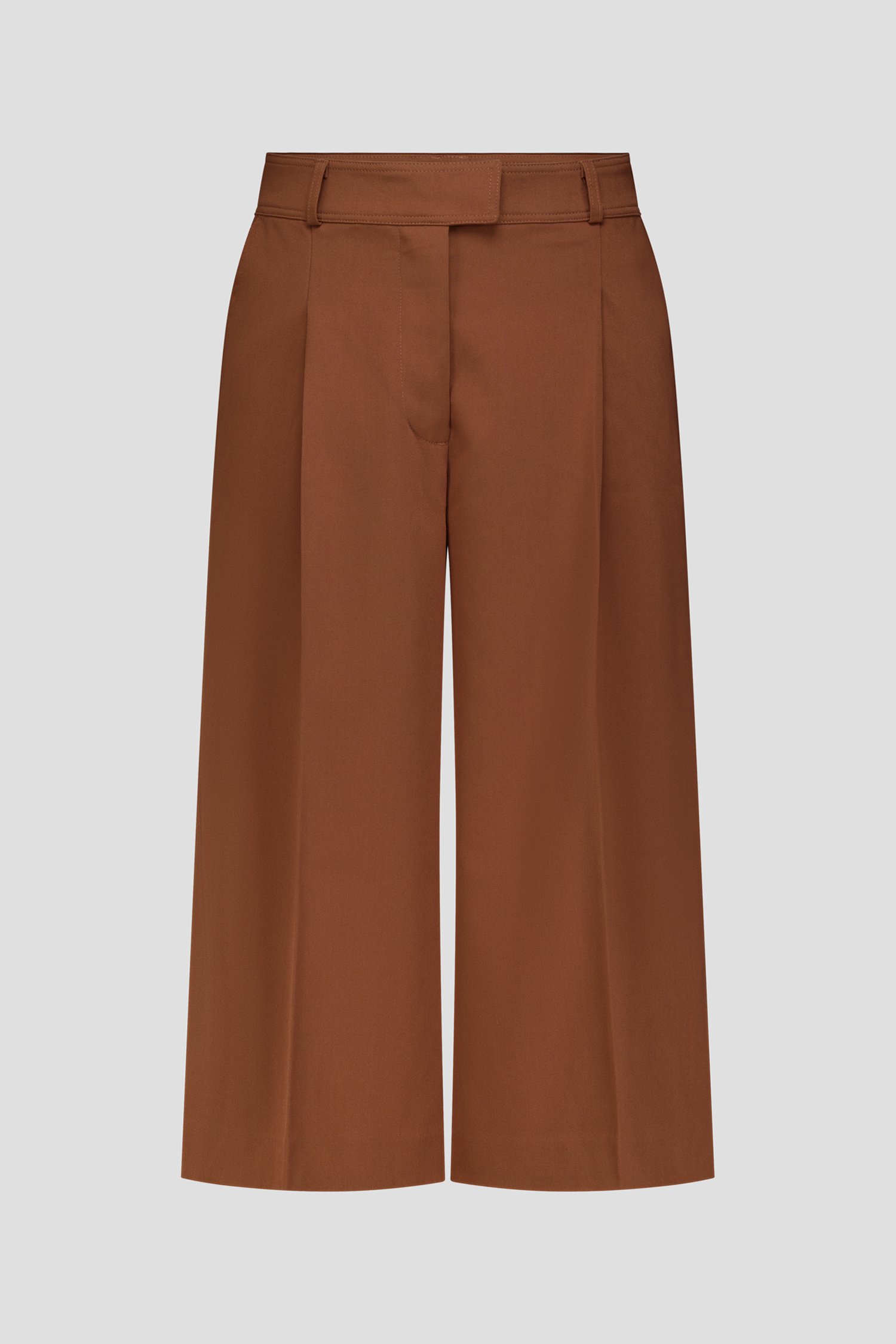 Photo produit 1 de Culotte brune avec plis de D'Auvry pour Femmes