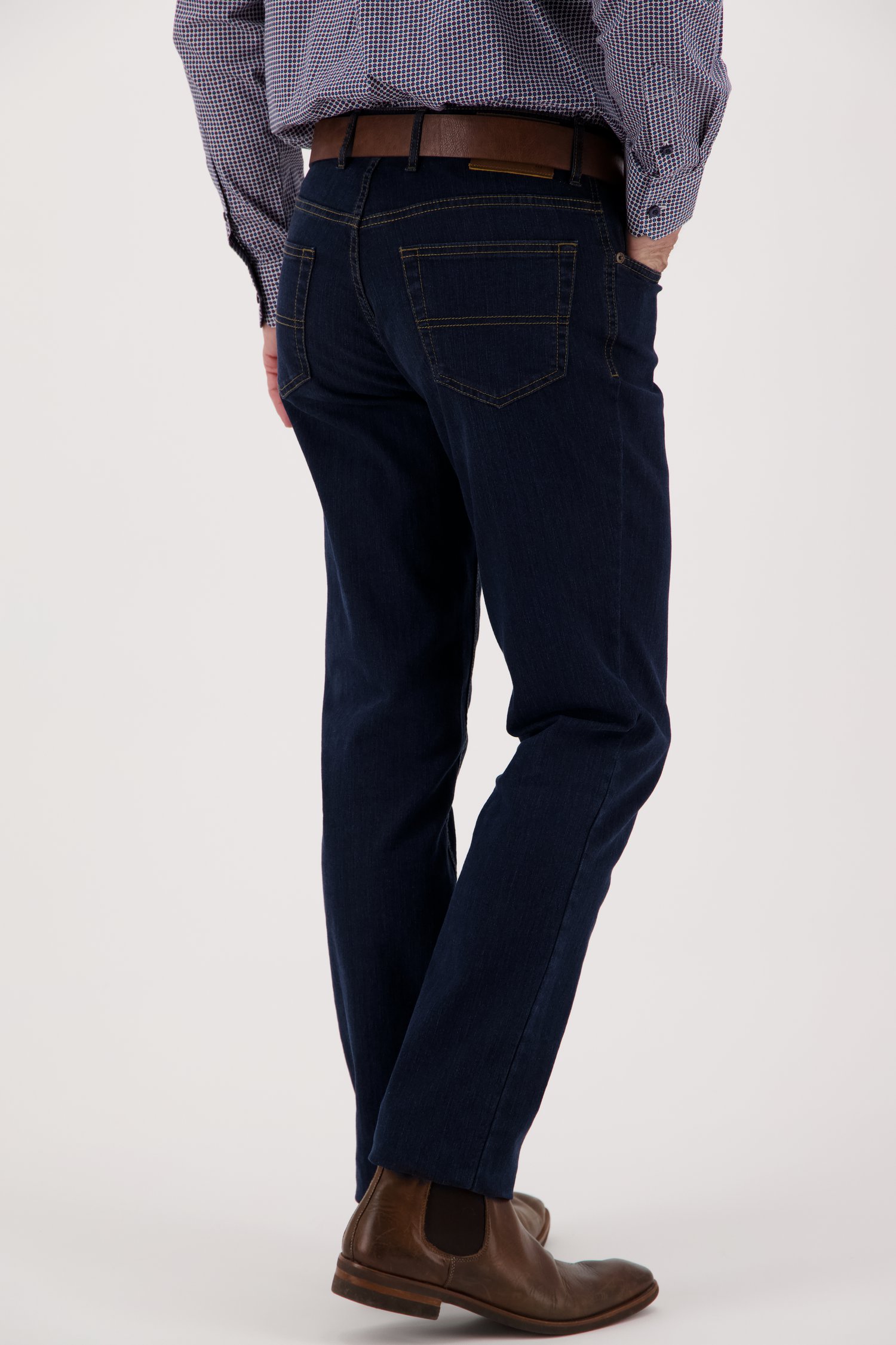 Le dos de Denim bleu foncé - Jackson - Regular fit de Brassville pour Hommes