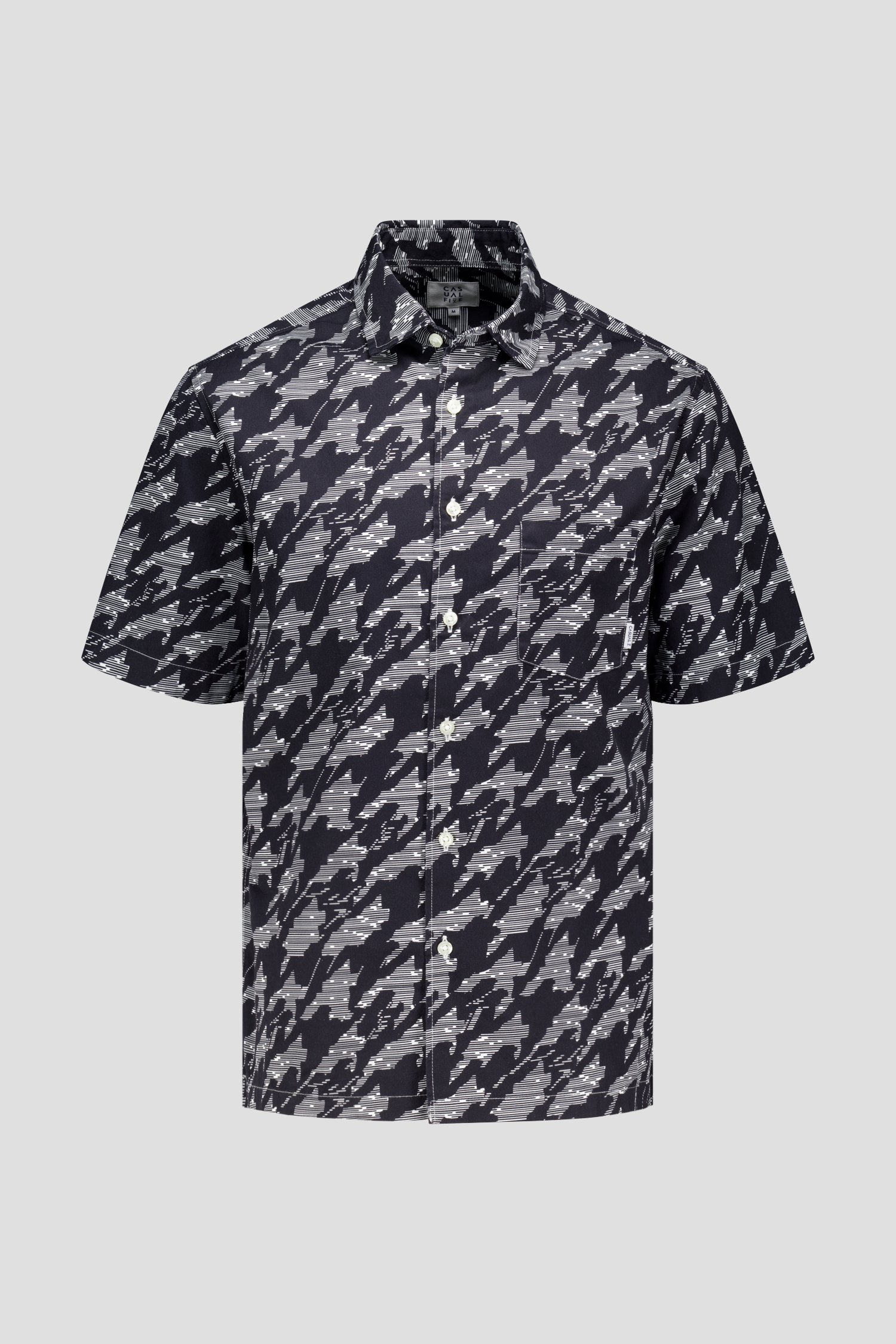 Productfoto 1 van Donkerblauw hemd korte mouw - Regular fit door Casual Five voor Heren