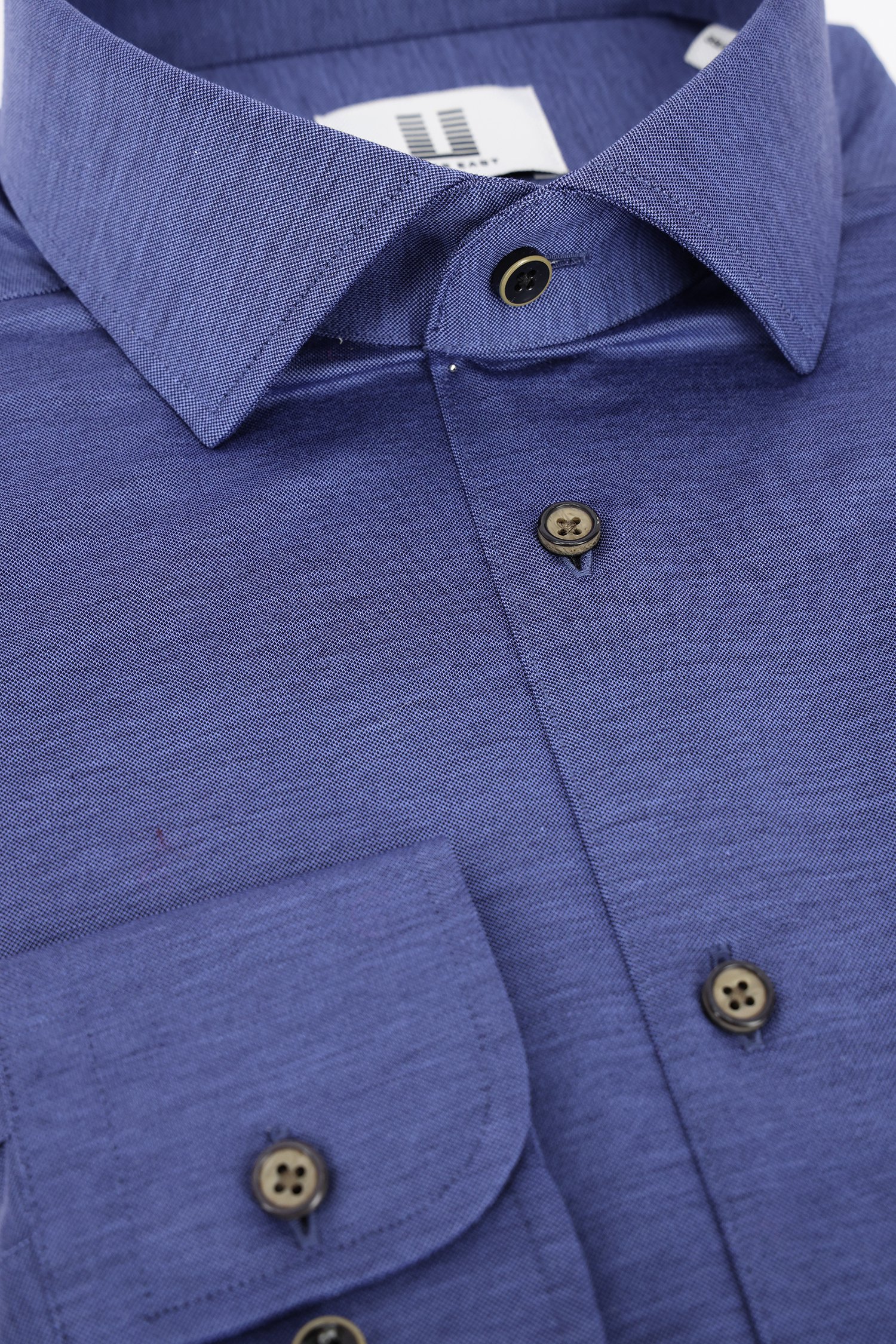 Donkerblauw travelshirt - Regular fit van Upper East voor Heren