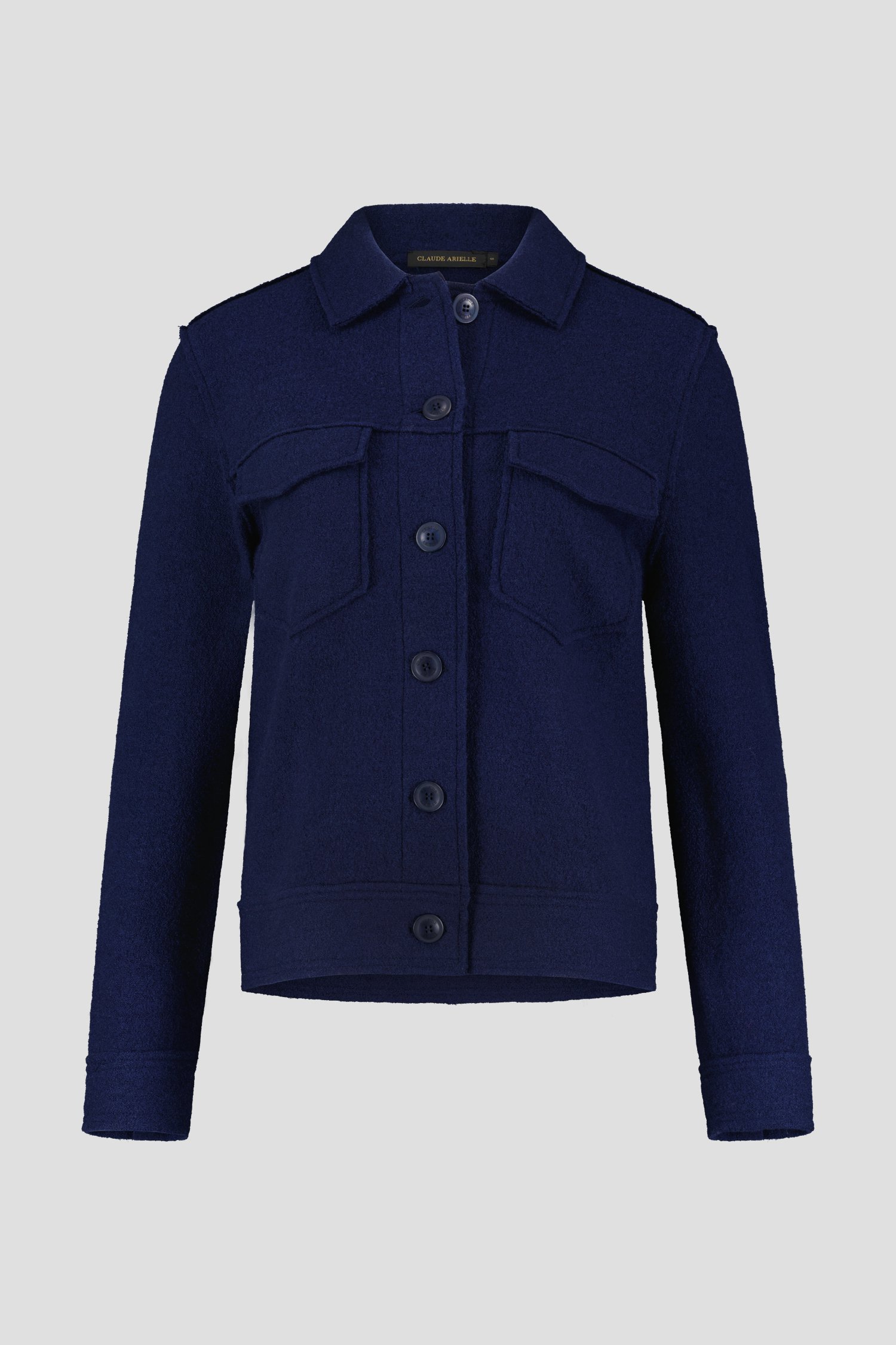 Donkerblauw wollen vestje  van Claude Arielle voor Dames