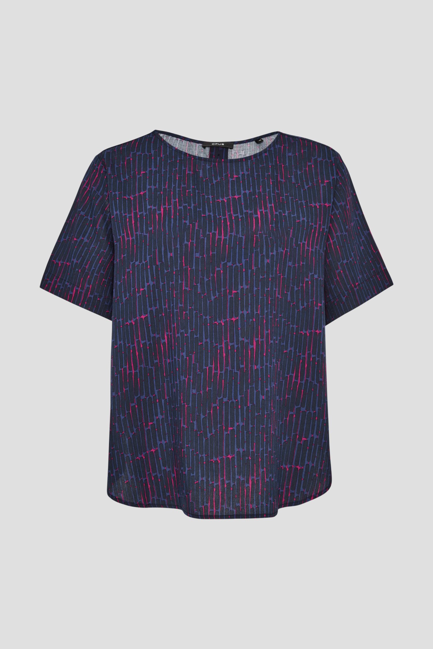Donkerblauwe blouse met print van Opus voor Dames
