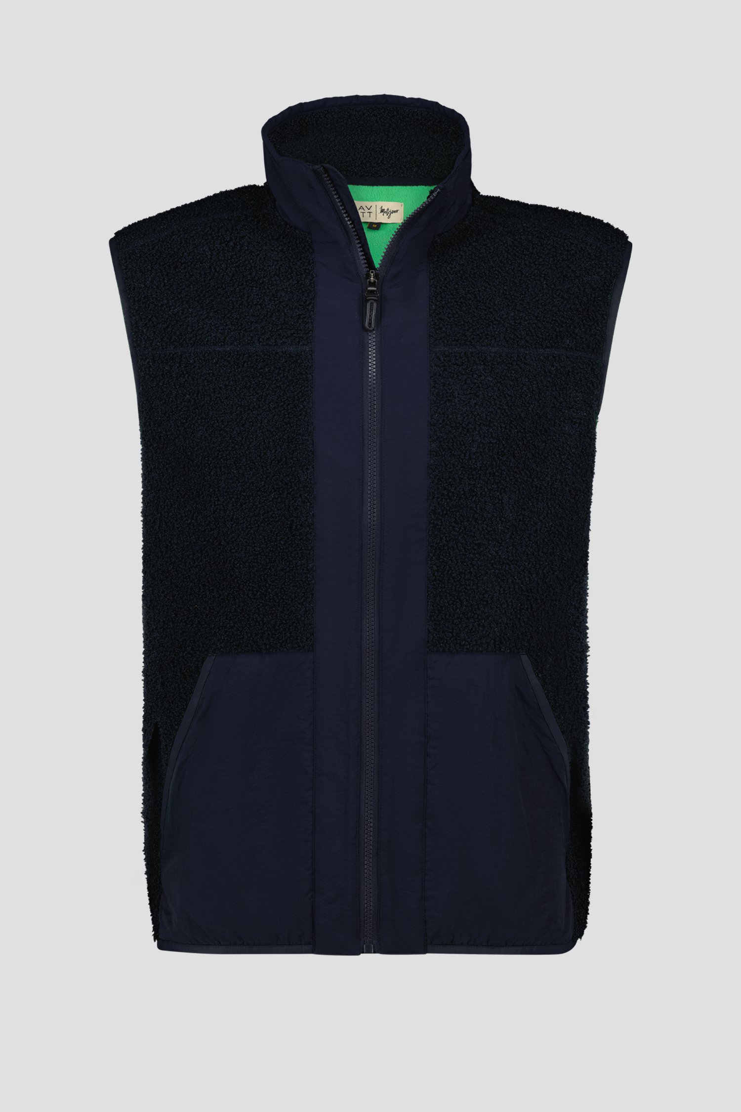 Donkerblauwe bodywarmer - Collectie Metejoor van Ravøtt voor Heren