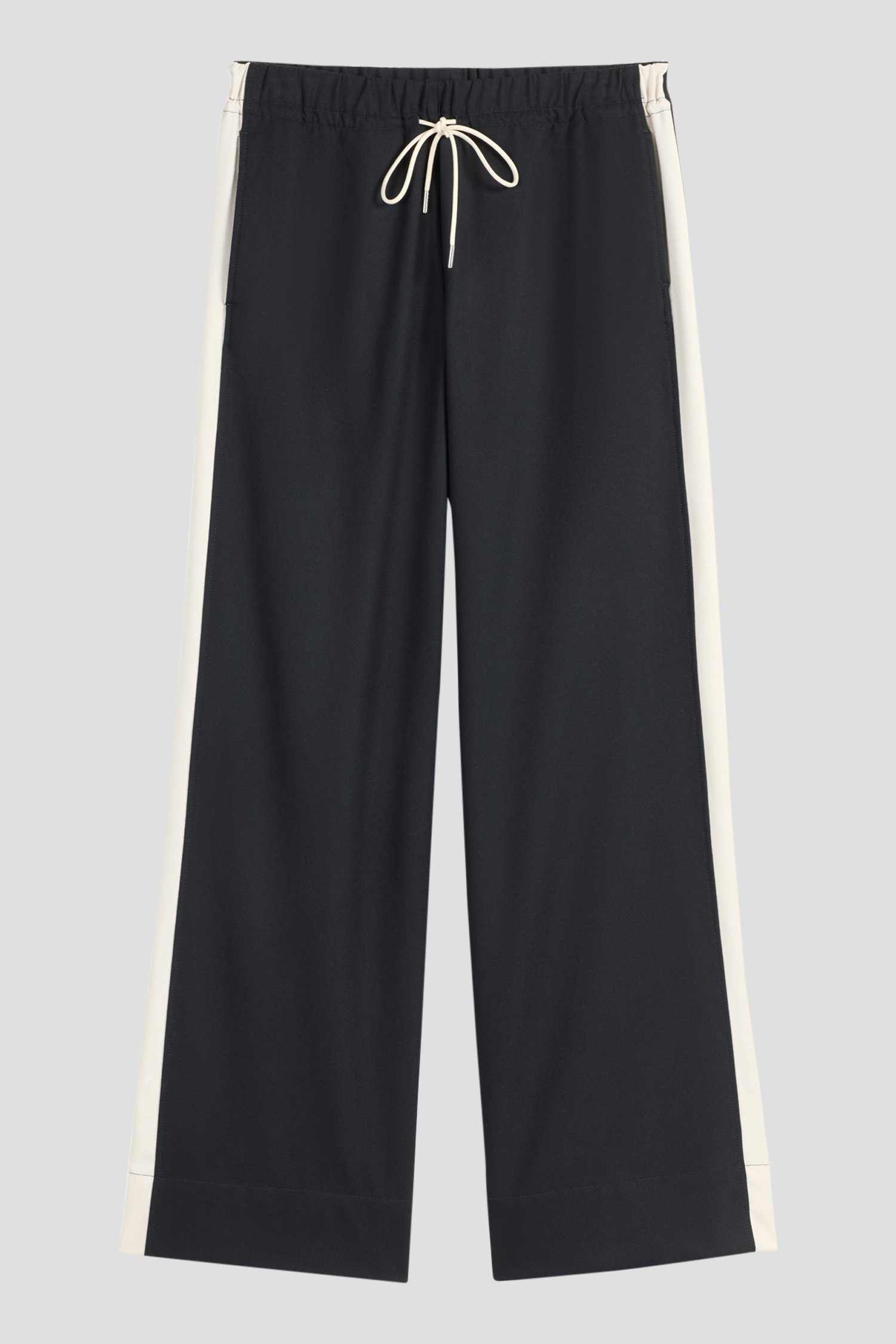 Productfoto 1 van Donkerblauwe broek met zijstreep door Marc O'Polo voor Dames