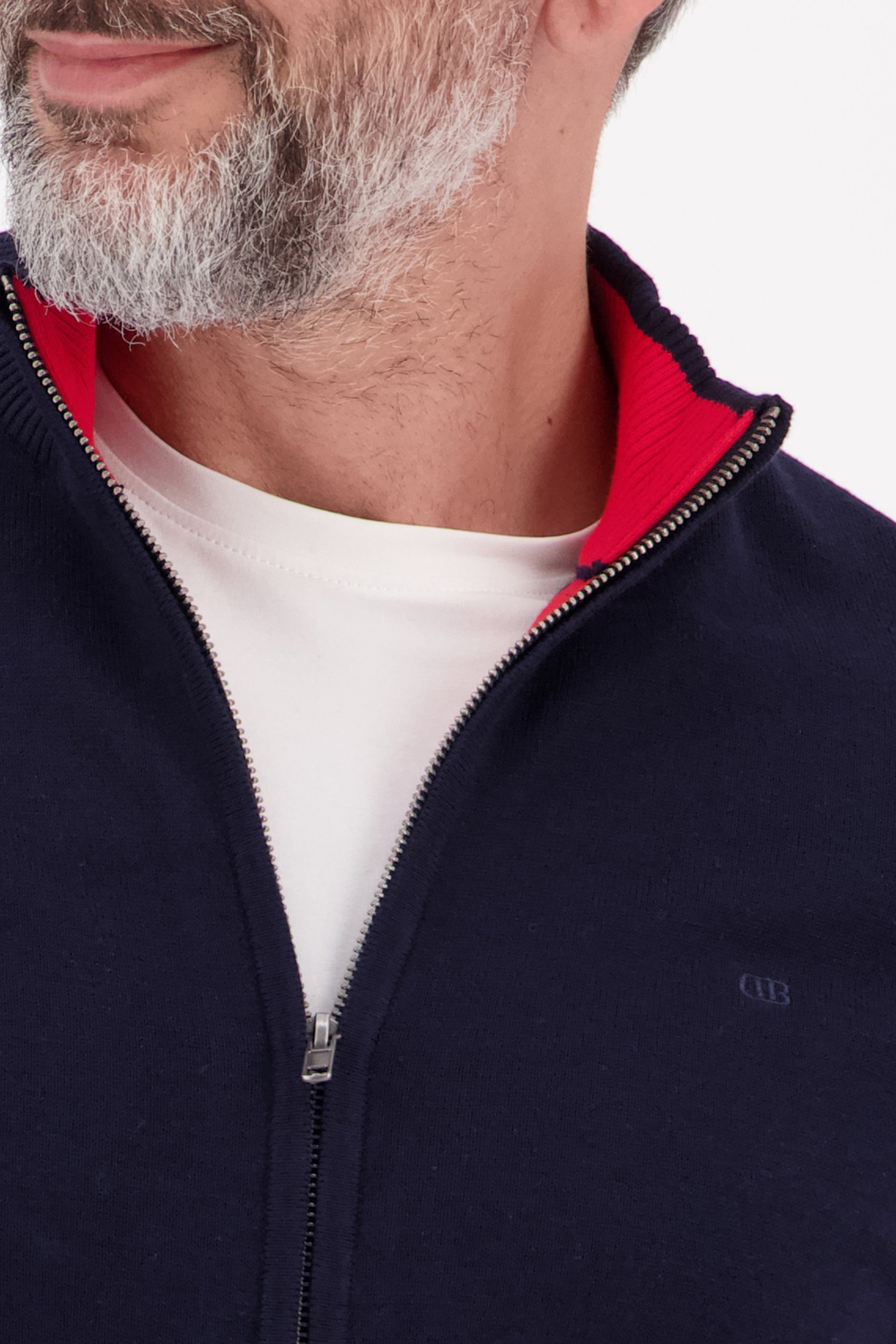 Donkerblauwe cardigan  van Dansaert Blue voor Heren