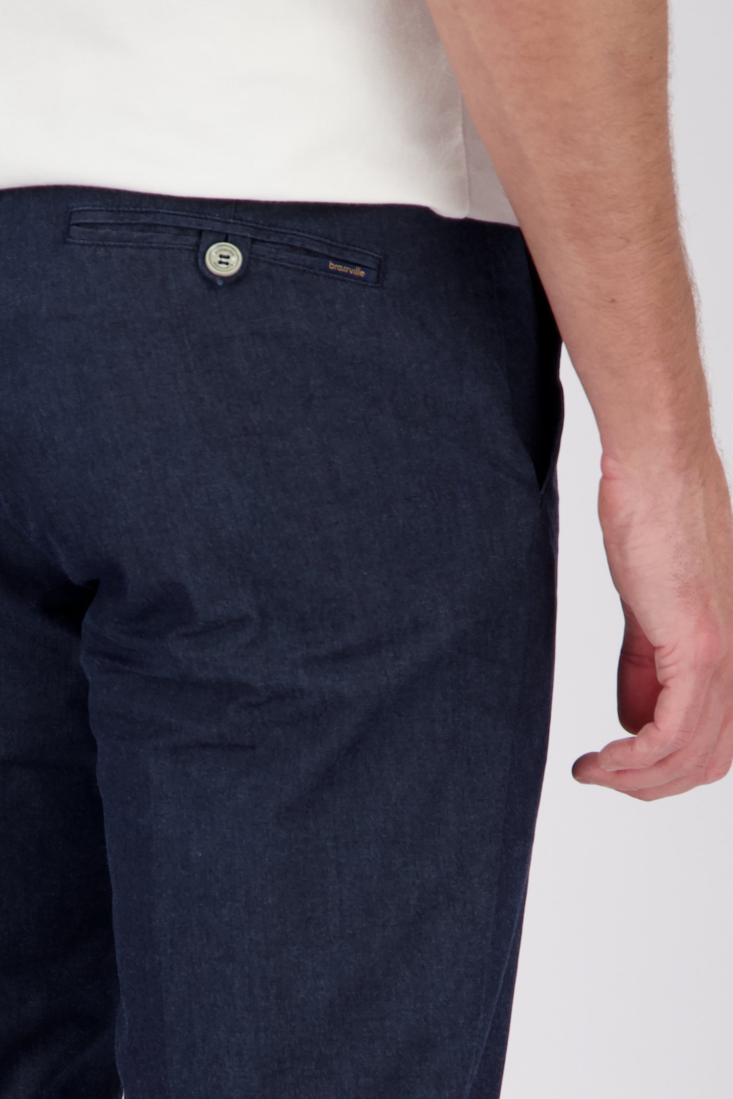 Donkerblauwe chino - Louisiana - Regular fit van Brassville voor Heren