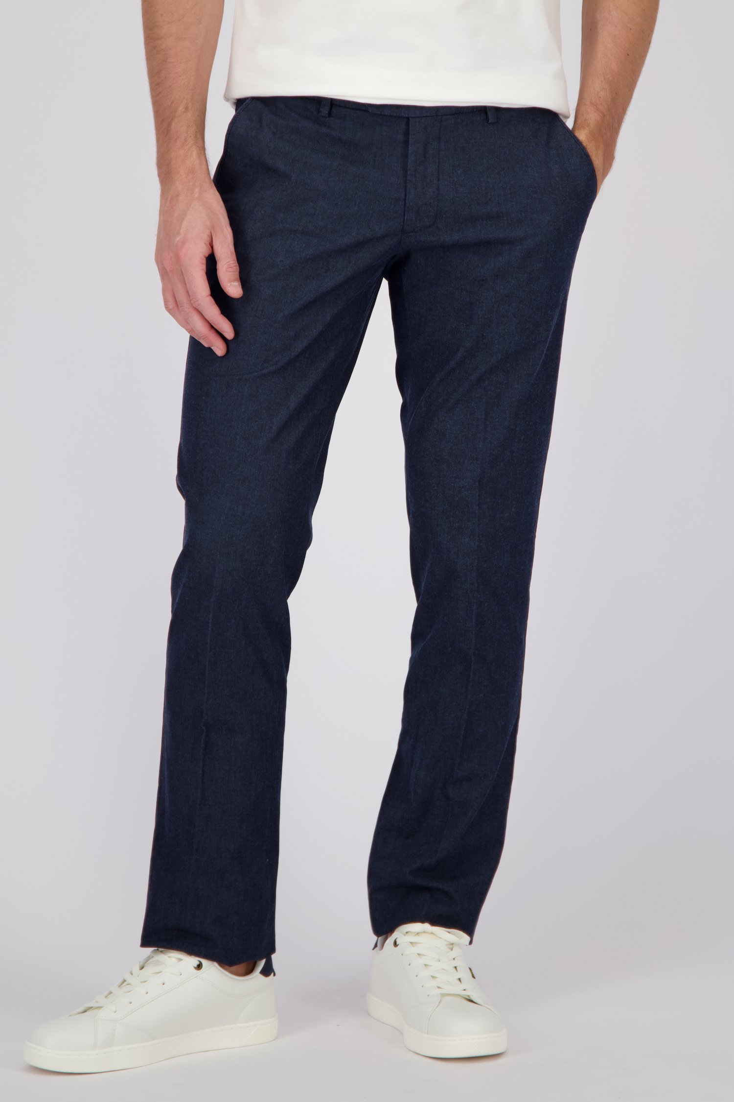 Donkerblauwe chino - Louisiana - Regular fit van Brassville voor Heren