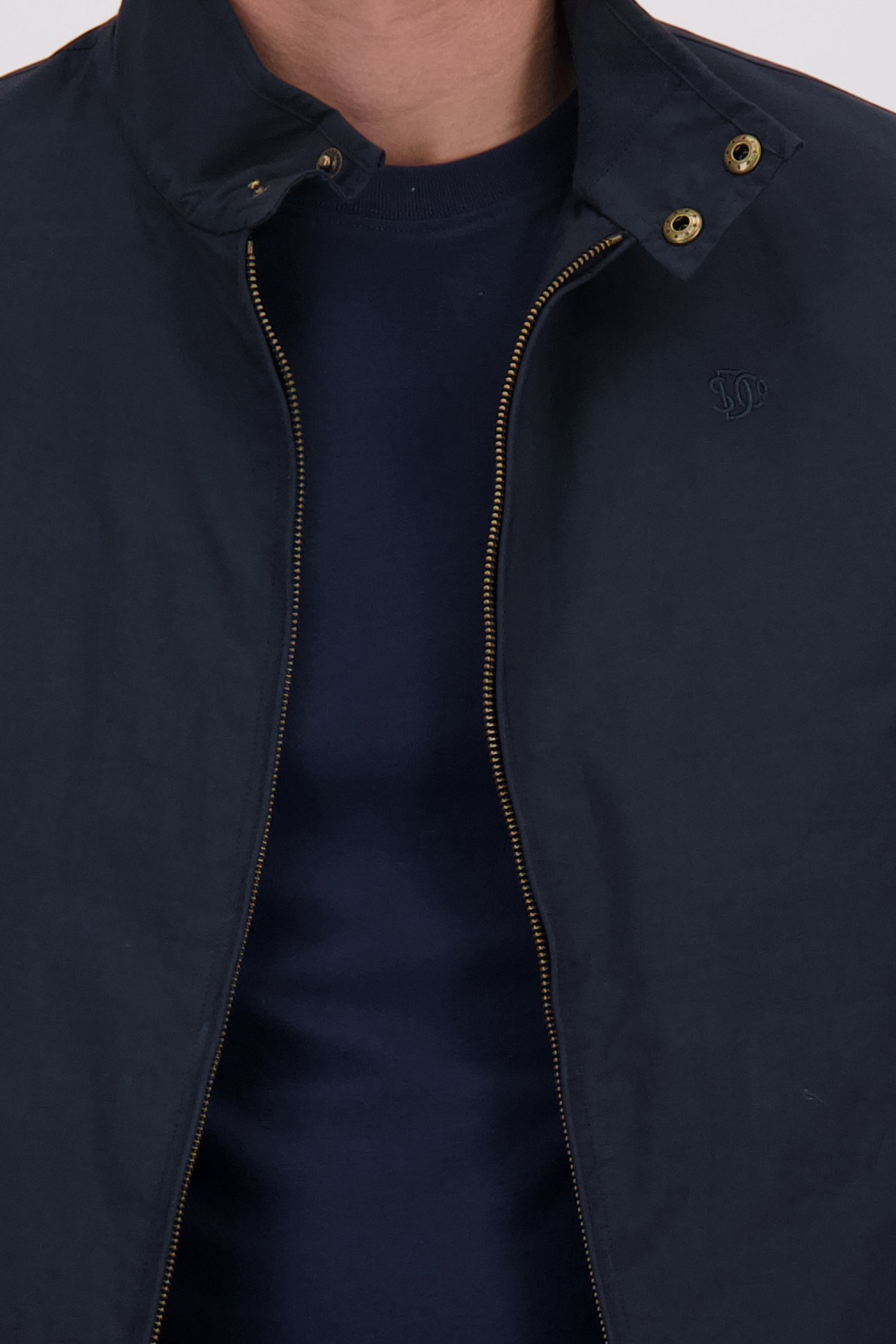 Detail van Donkerblauwe comfortabele jas door Superdry voor Heren