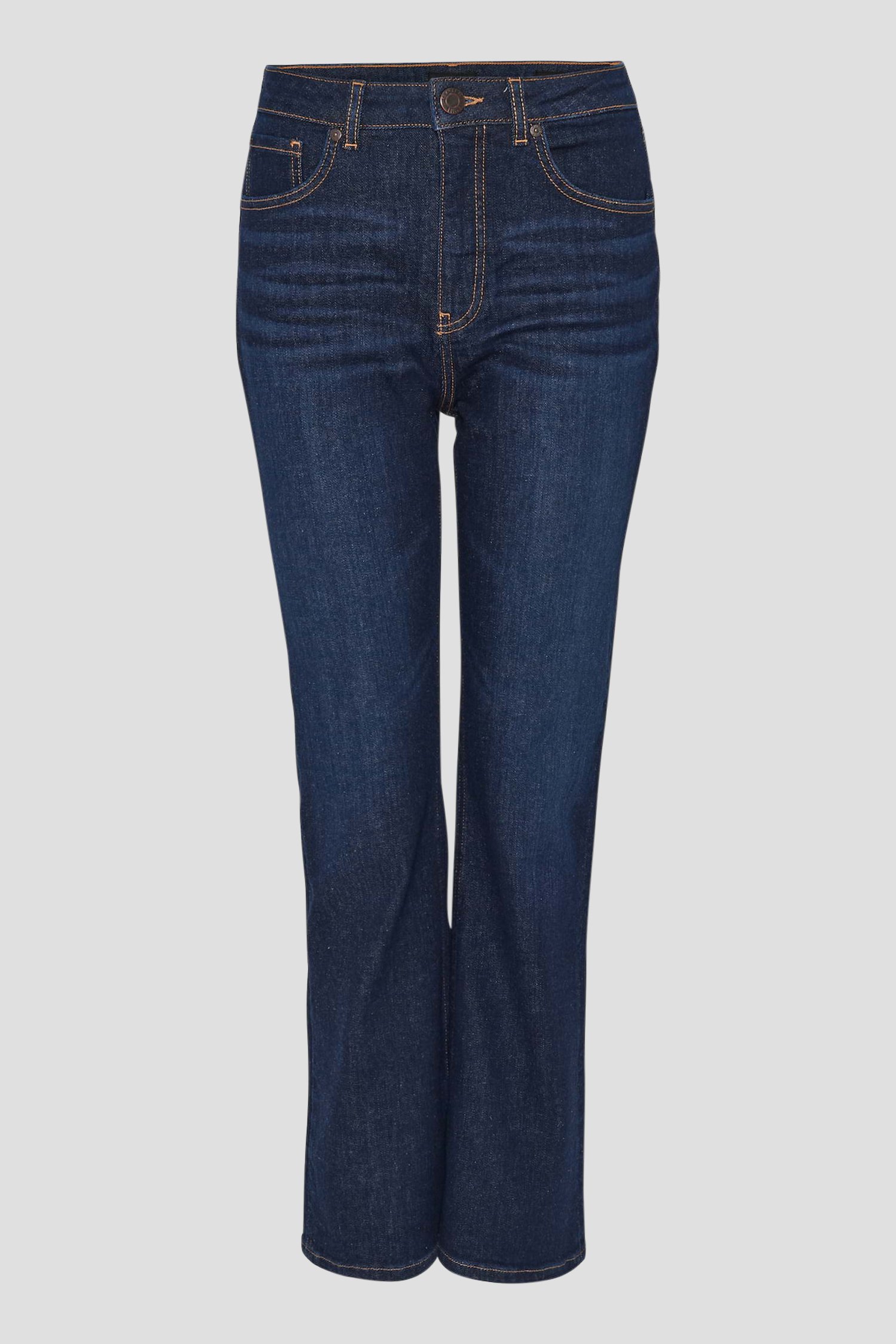 Donkerblauwe flared jeans - 7/8 lengte van Opus voor Dames