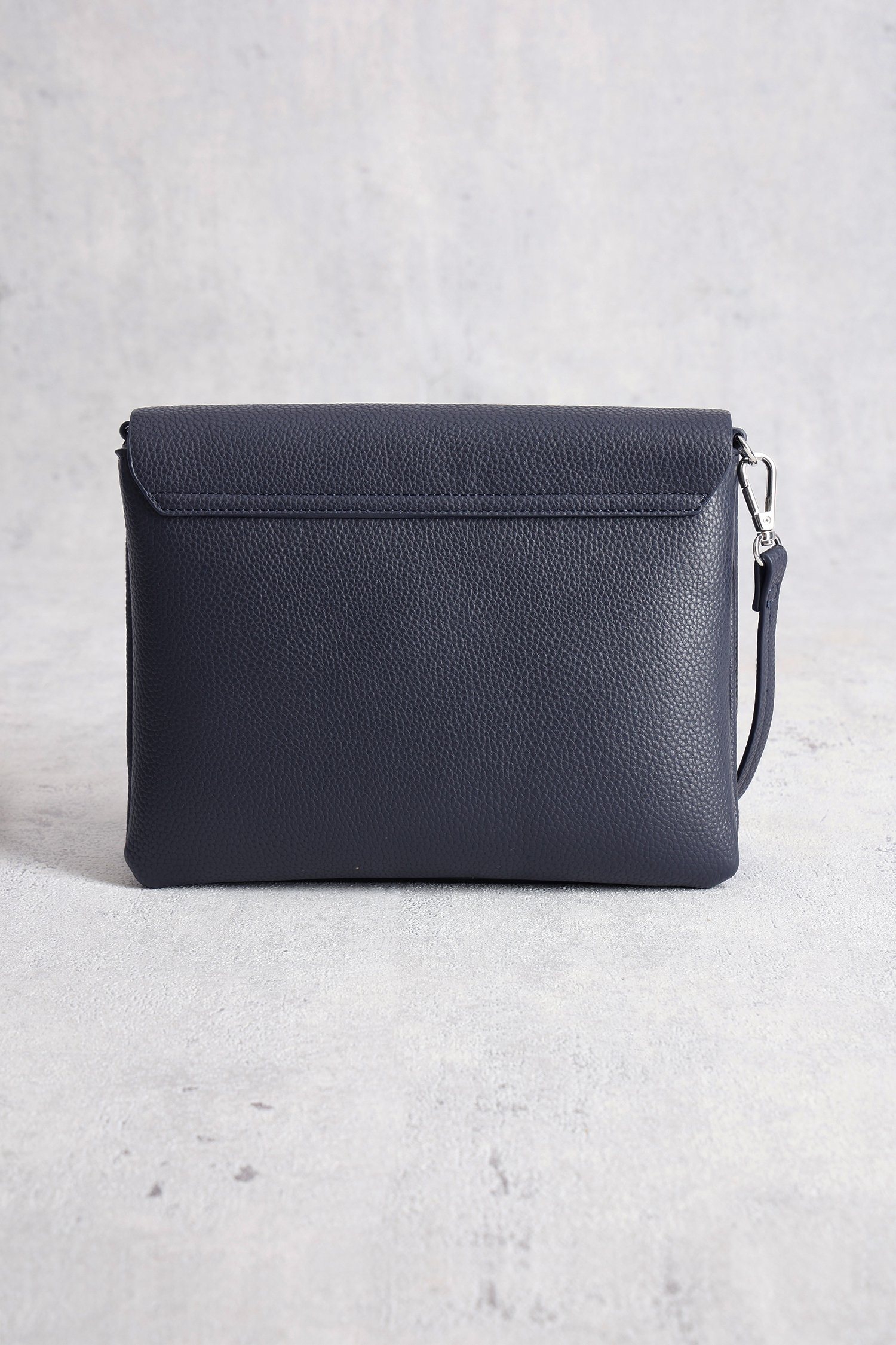 Donkerblauwe handtas met lederlook van Liberty Island voor Dames