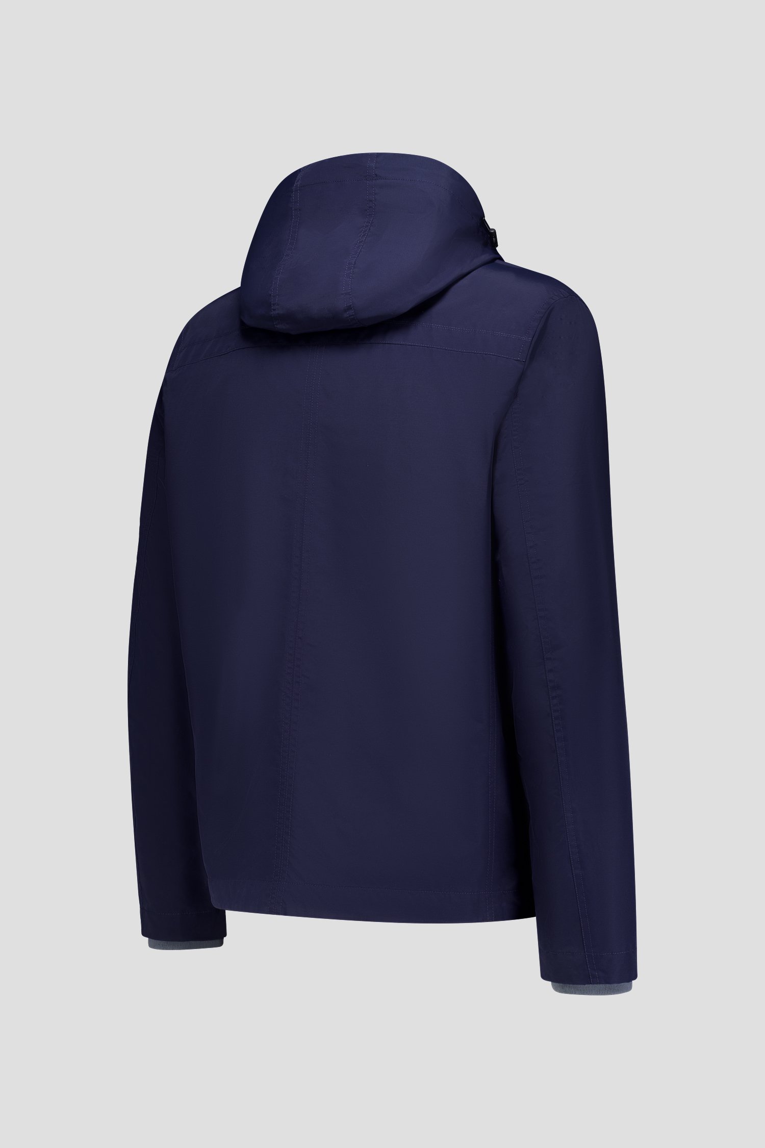 Donkerblauwe jas met afneembare kap van Dansaert Blue voor Heren