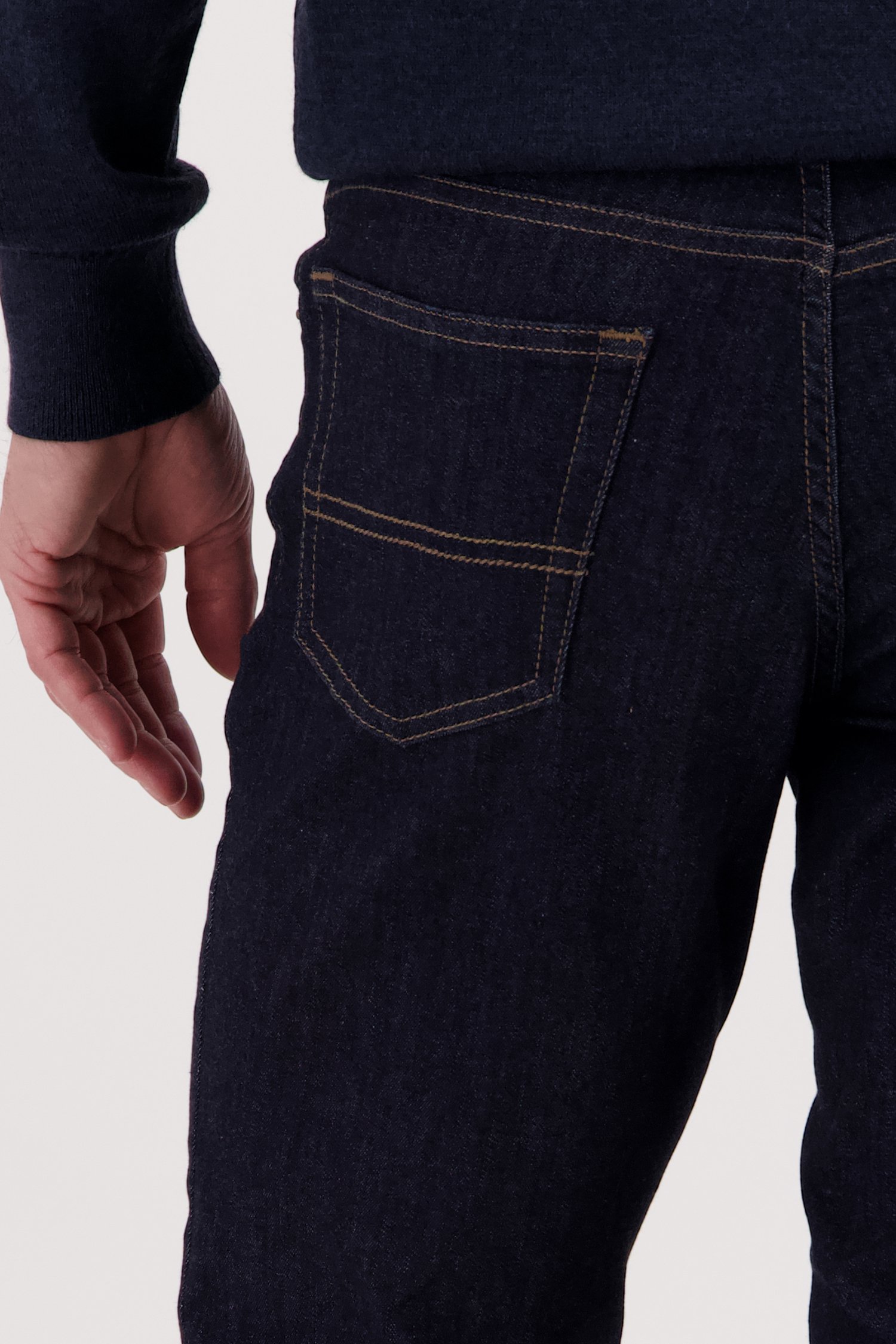 Donkerblauwe jeans - Jackson - regular fit - L36 van Brassville voor Heren