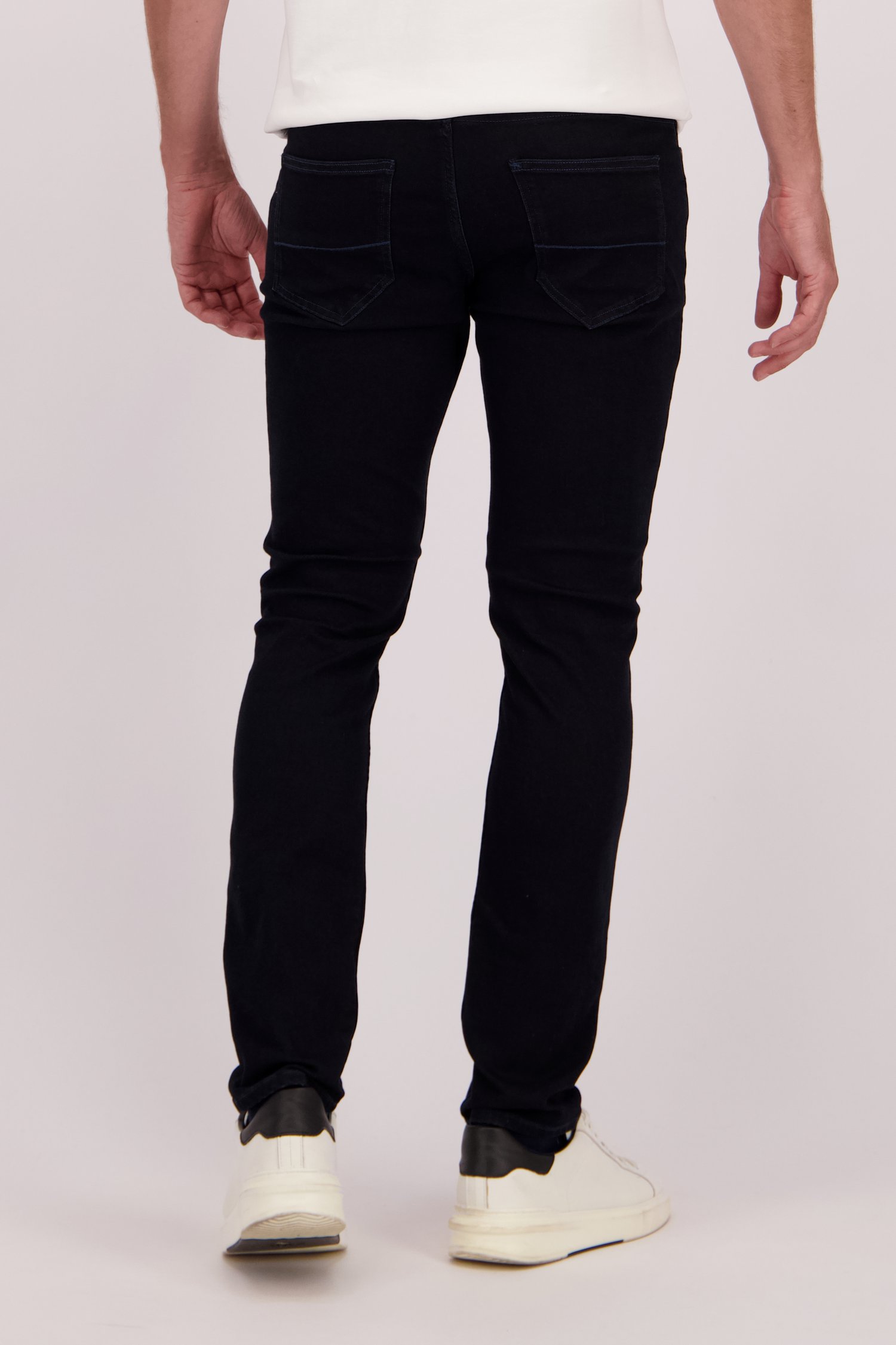 Achterkant van Donkerblauwe jeans - Lars - Slim fit - L32 door Liberty Island Denim voor Heren
