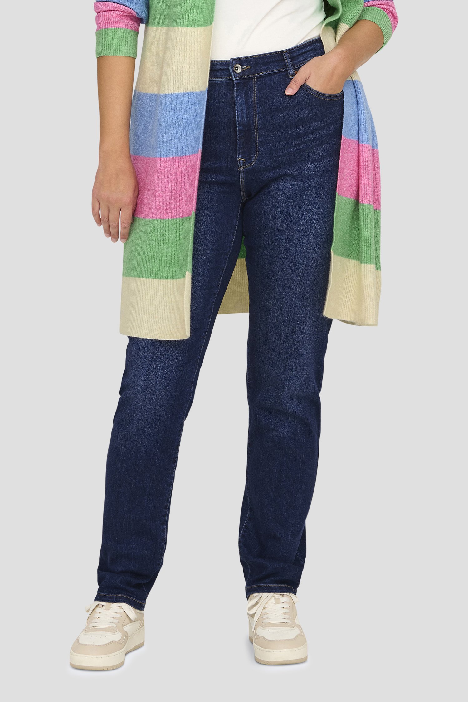 Donkerblauwe jeans - Slim fit van Only Carmakoma voor Dames