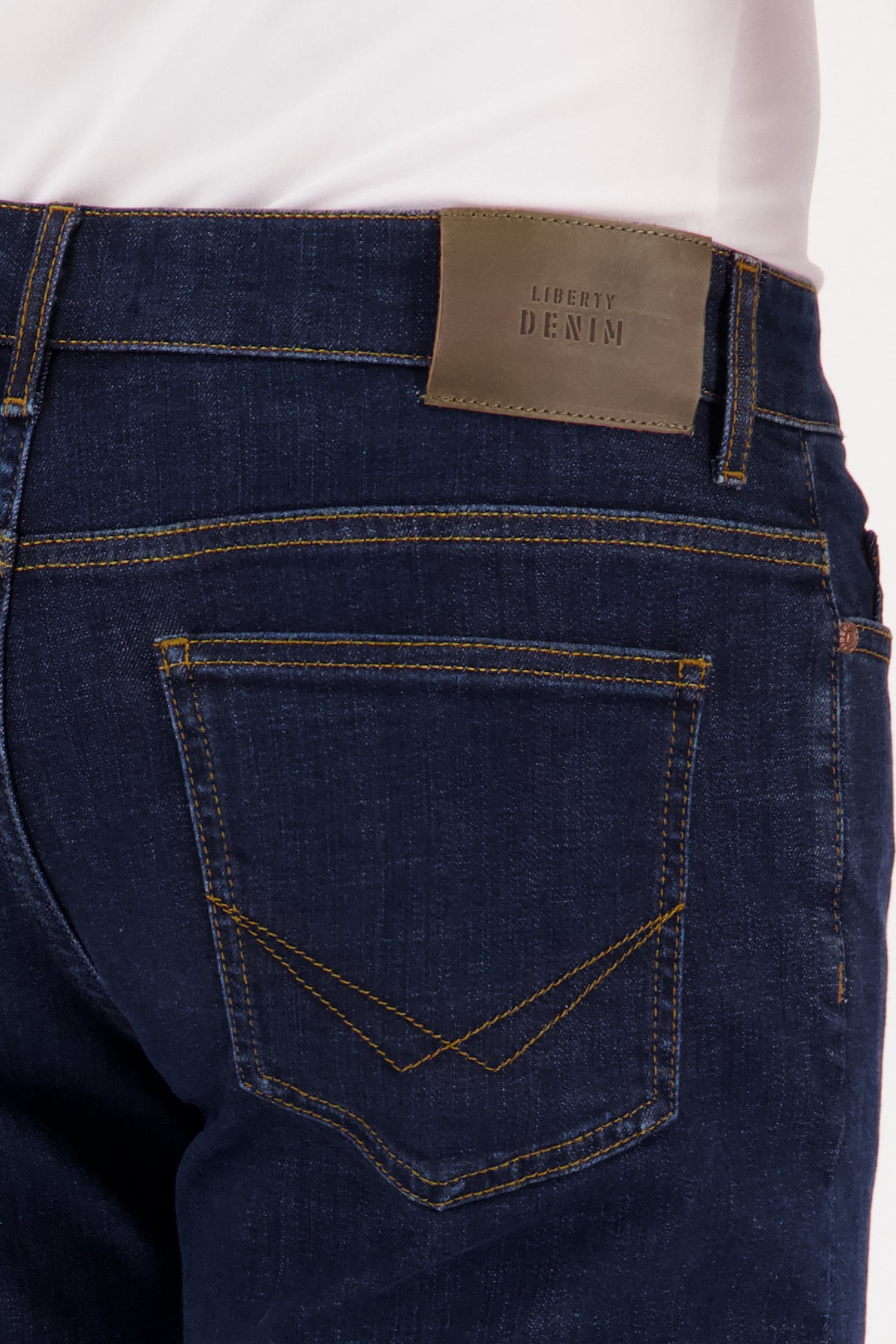 Donkerblauwe jeans - Tom - regular fit - L36 van Liberty Island Denim voor Heren