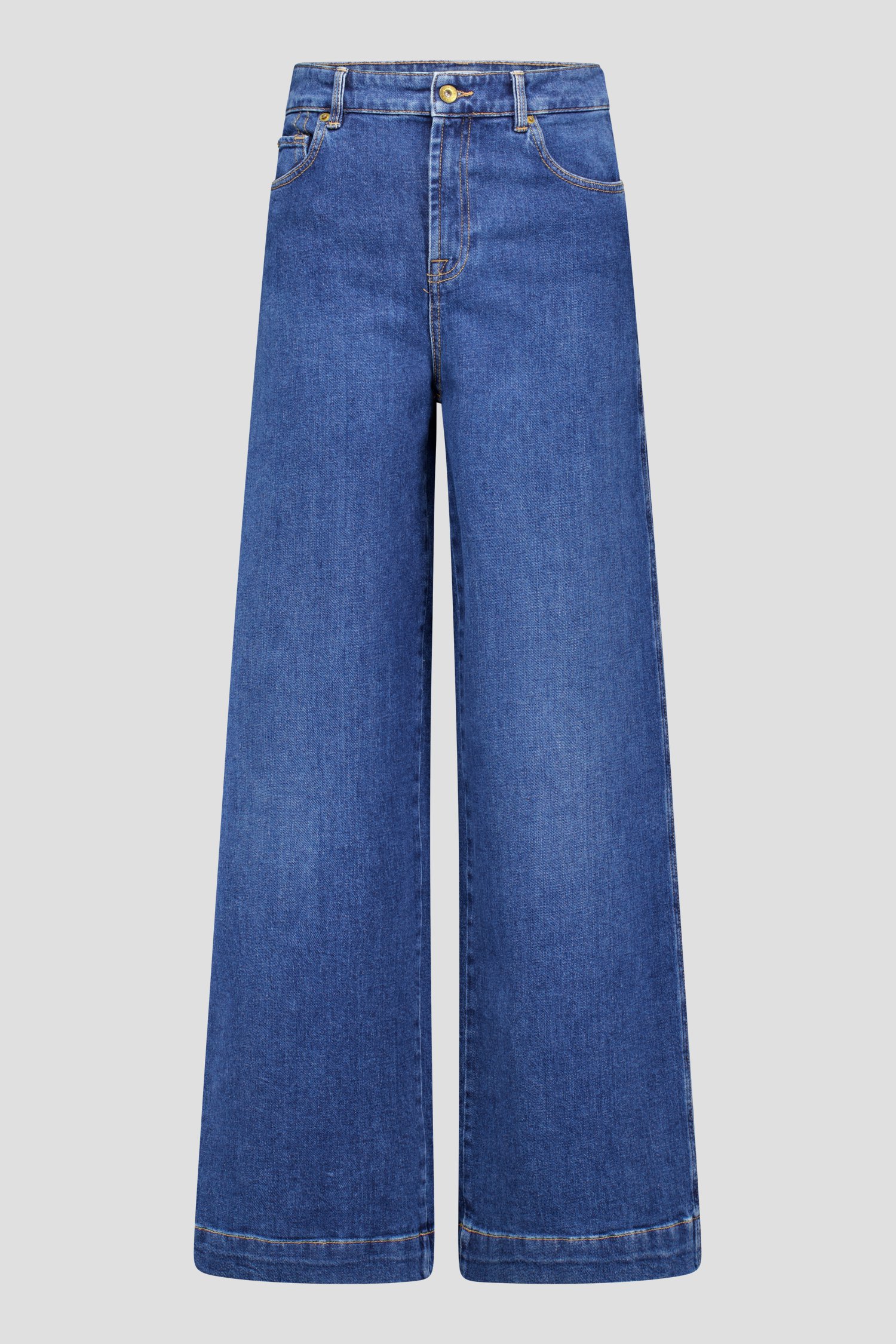 Productfoto 1 van Donkerblauwe jeans - Wide leg fit door Liberty Island Denim voor Dames