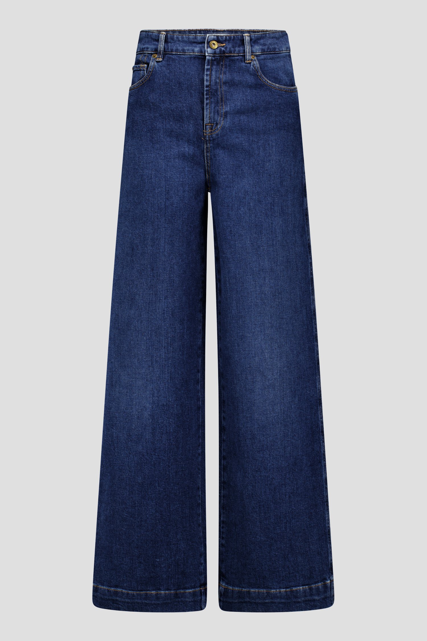 Productfoto 2 van Donkerblauwe jeans - Wide leg fit door Liberty Island Denim voor Dames