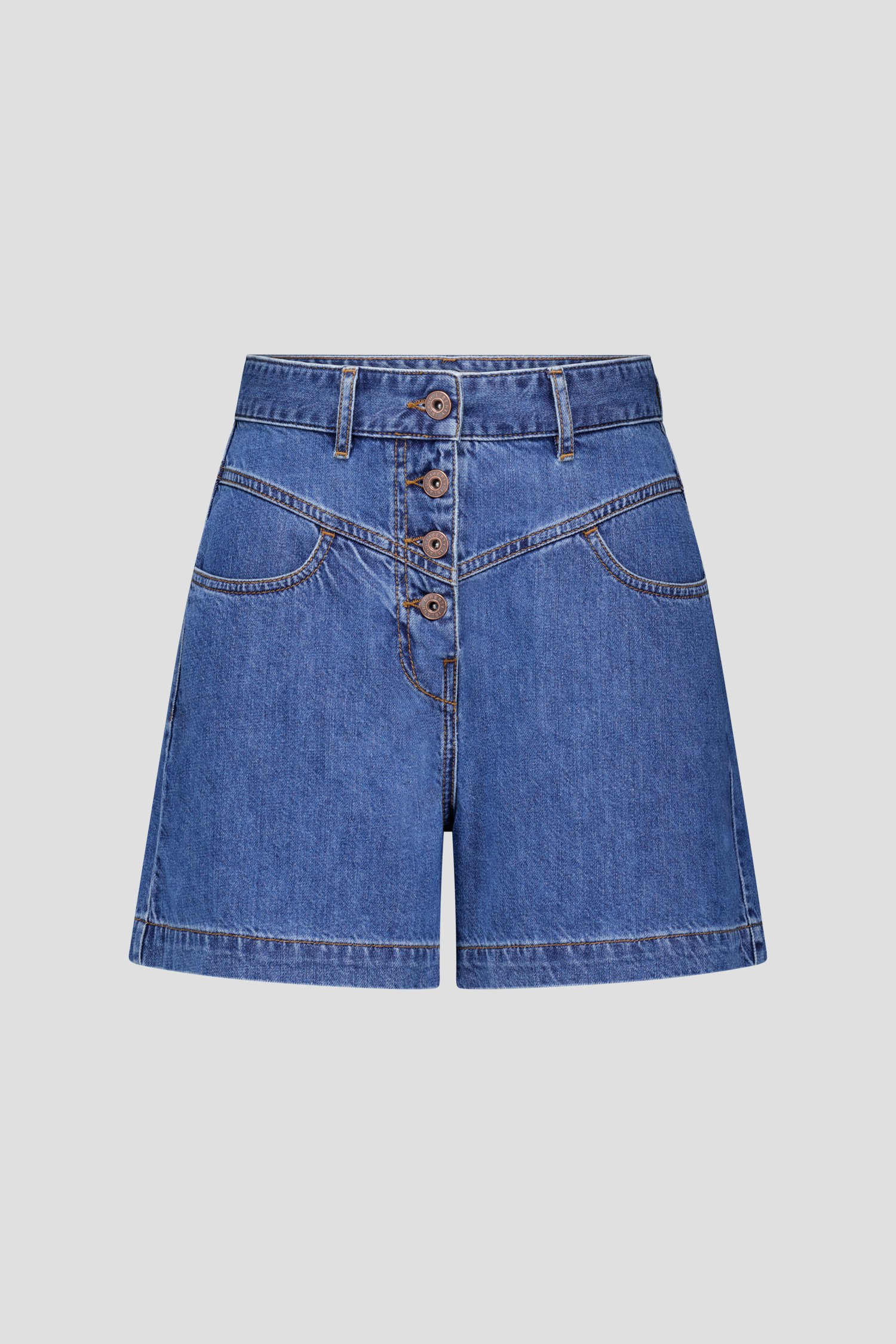 Donkerblauwe jeansshort van Liberty Island Denim voor Dames
