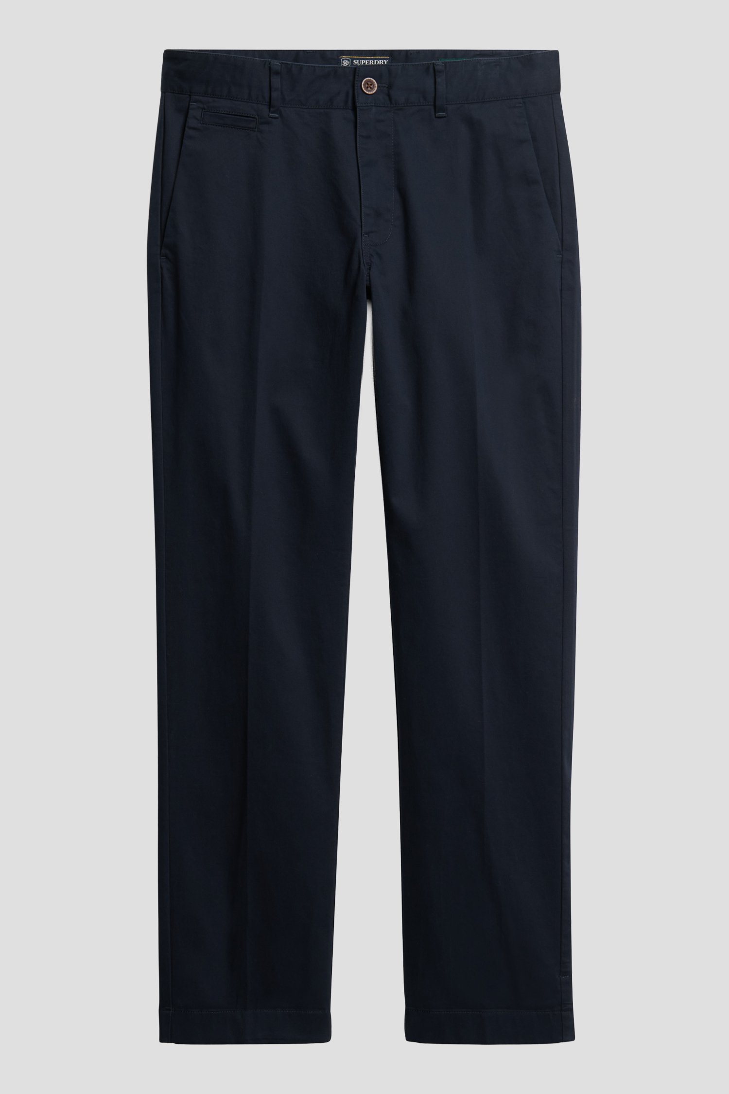 Productfoto 2 van Donkerblauwe katoenen chino - Regular fit door Superdry voor Heren