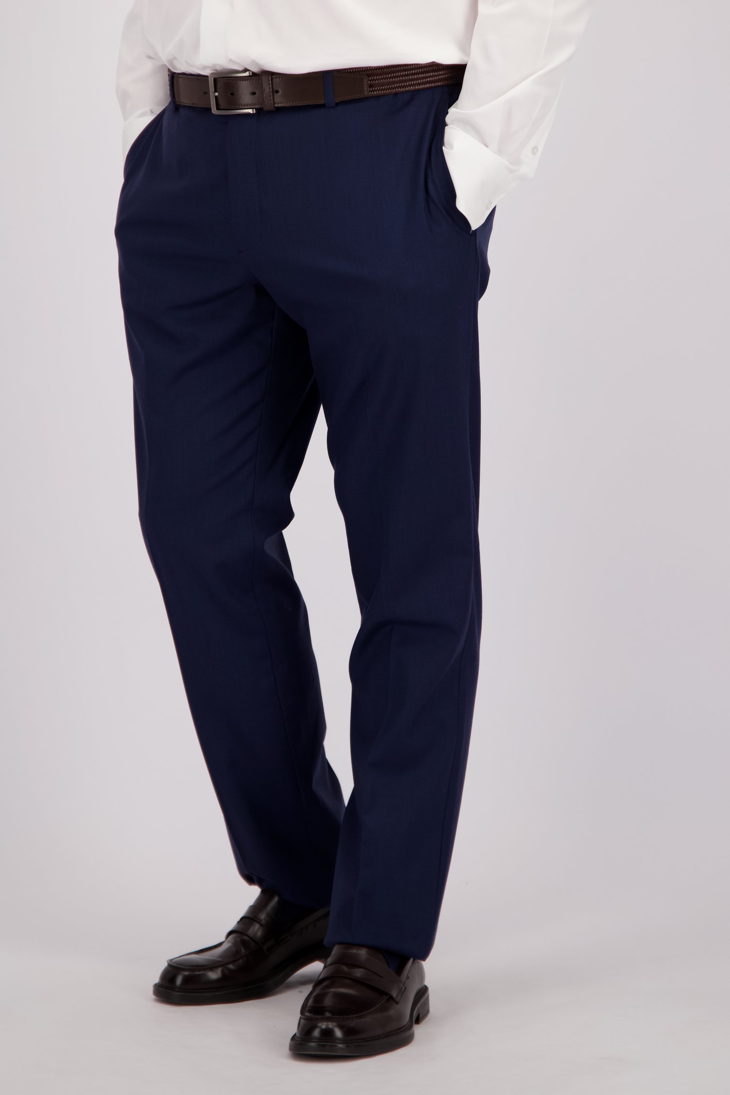 Voorkant van Donkerblauwe kostuumbroek - Comfort fit door Dansaert Black voor Heren