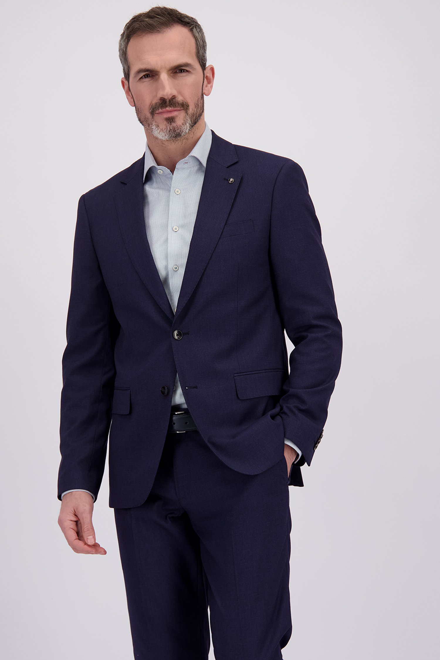 Voorkant van Donkerblauwe kostuumvest - Regular fit door Dansaert Black voor Heren