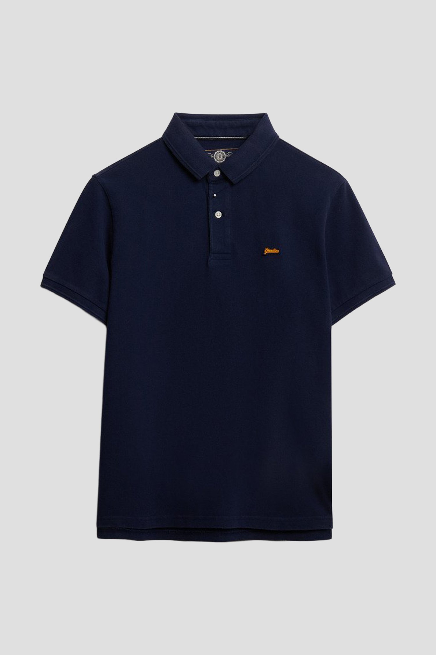 Productfoto 1 van Donkerblauwe polo in piqué stof door Superdry voor Heren