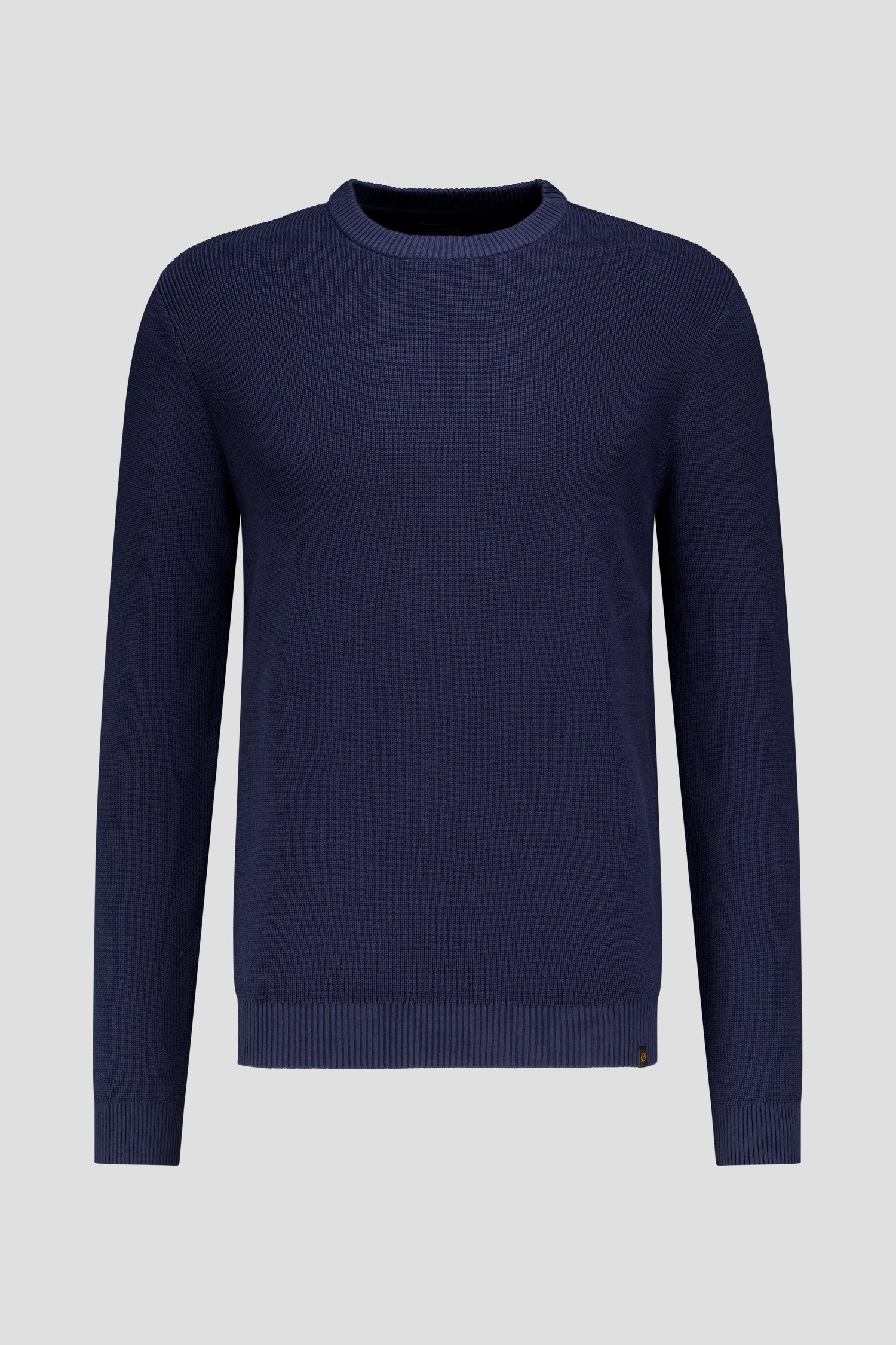 Productfoto 1 van Donkerblauwe trui met ronde hals door Ravøtt voor Heren