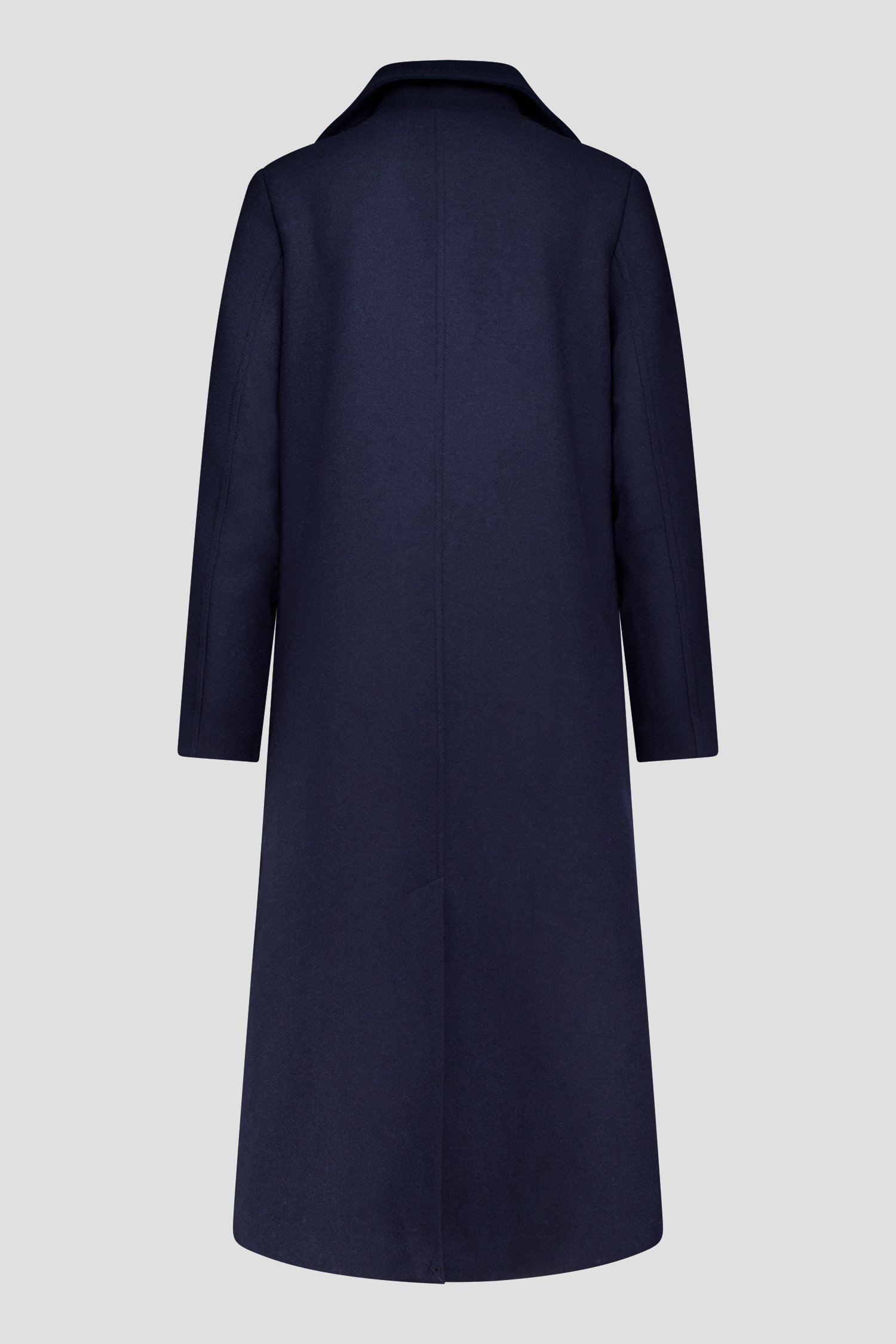 Productfoto 2 van Donkerblauwe wollen mantel door D'Auvry voor Dames